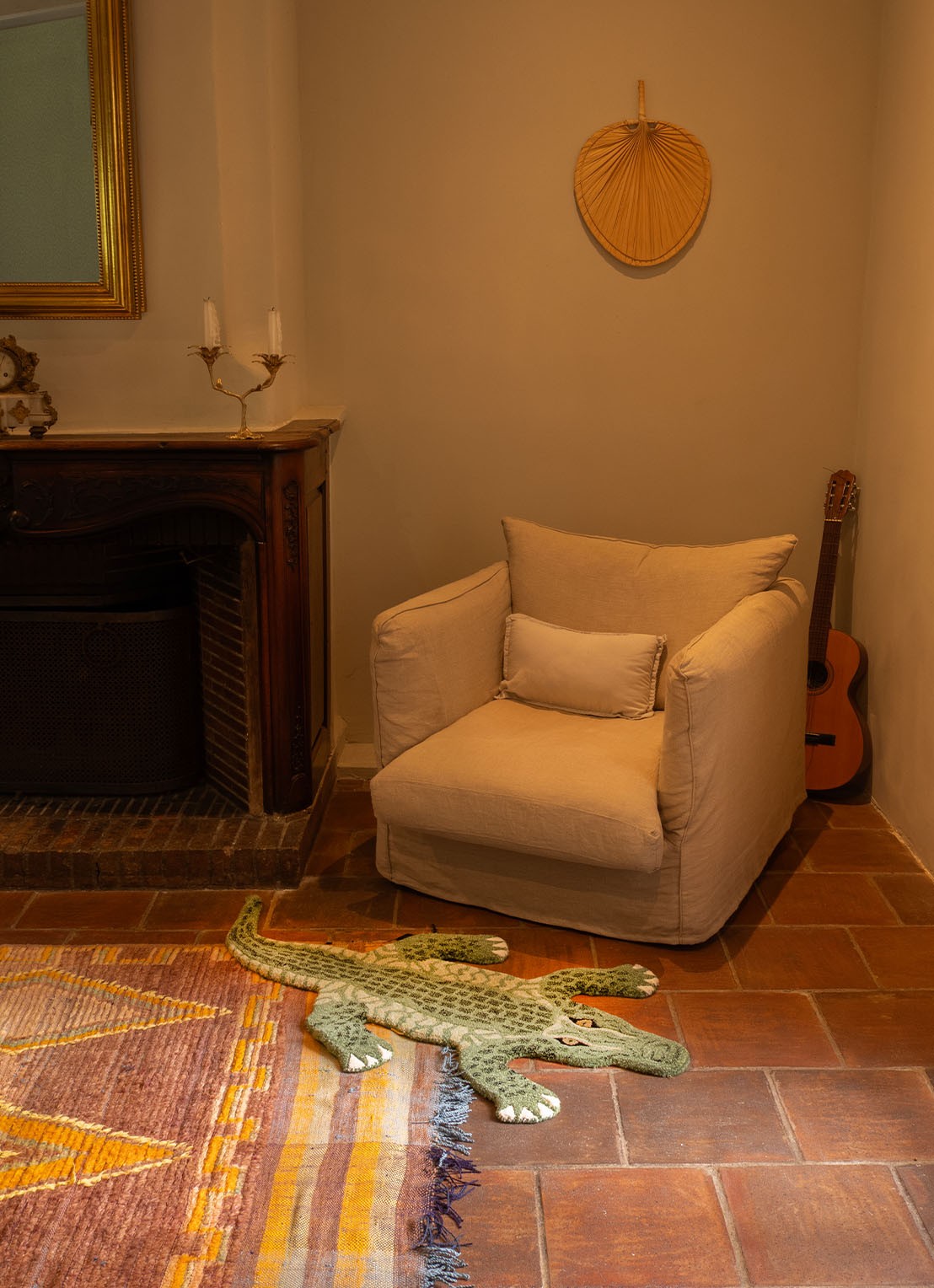 Doing Goods Coolio Crocodile vloerkleed 110 x 57 cm - voorkant 2 undefined