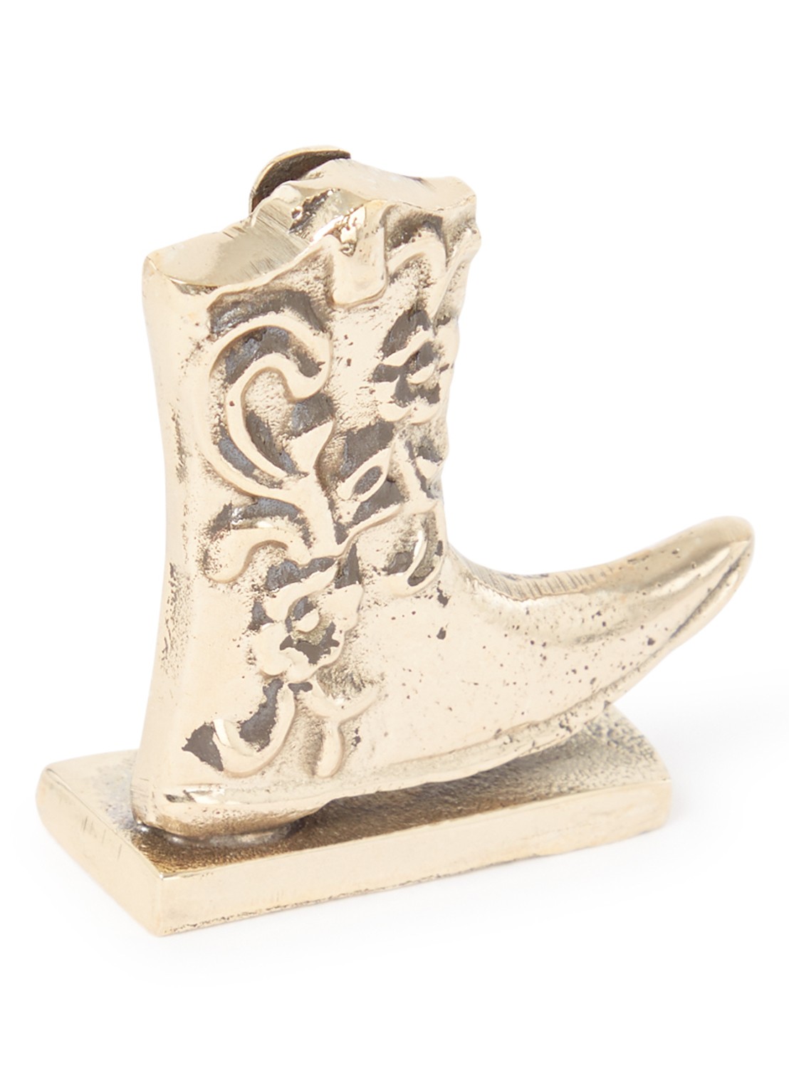Doing Goods Dallas Cowboy Boot kaarthouder 5 cm - voorkant goud