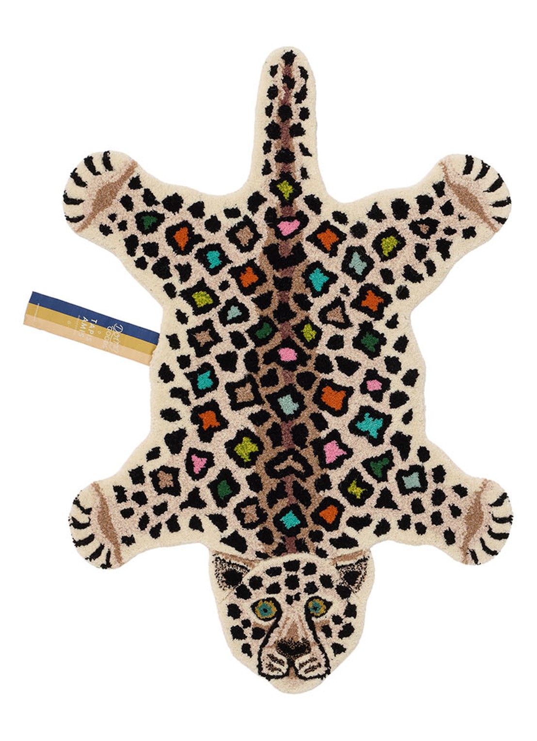 Doing Goods Disco Luipaard vloerkleed 90 x 63 cm - voorkant bruin