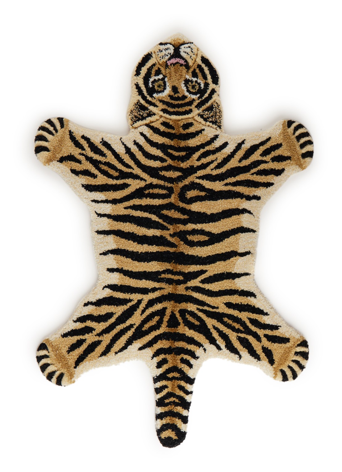 Doing Goods Drowsy Tiger Small vloerkleed 100 x 65 cm - voorkant beige