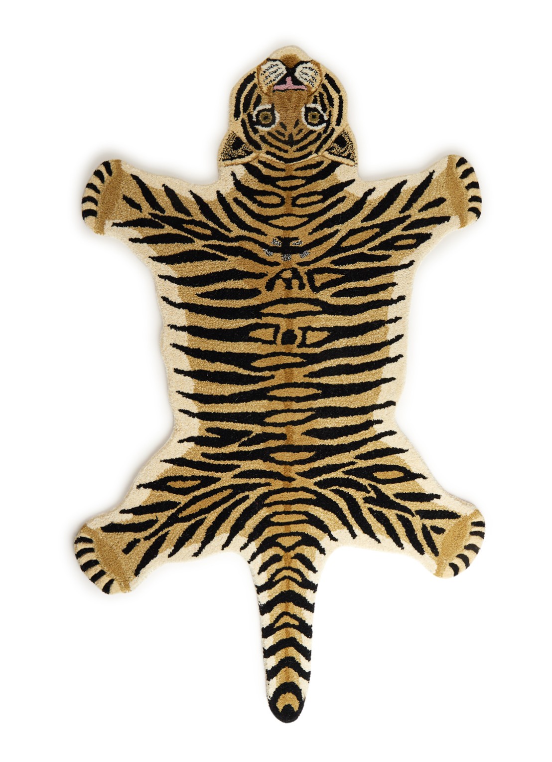 Doing Goods Drowsy Tiger vloerkleed 150 x 98 cm - voorkant 3 beige
