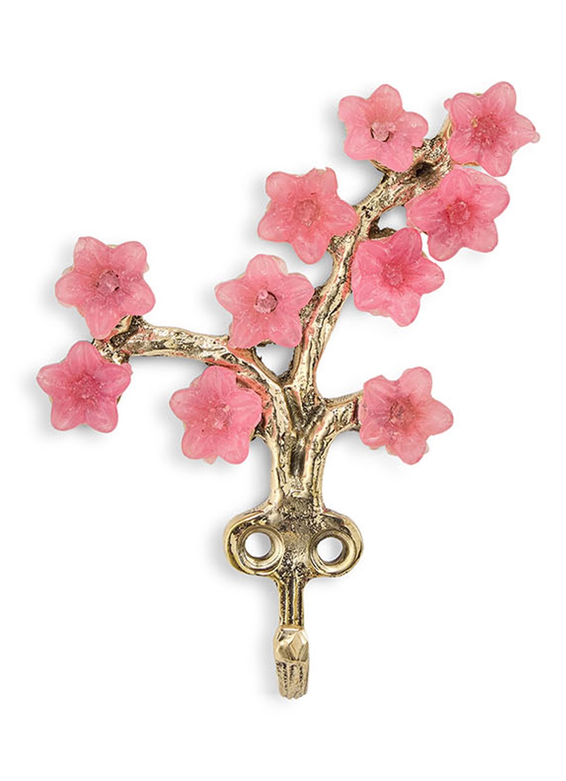 Doing Goods Elodie Flower wandhaak - voorkant 3 brons