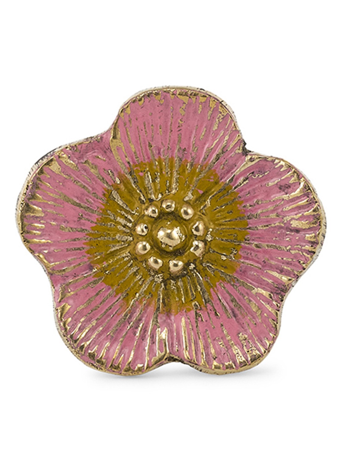 Doing Goods Faye Flower deur- en kastknop 5 cm - detail 4 roze