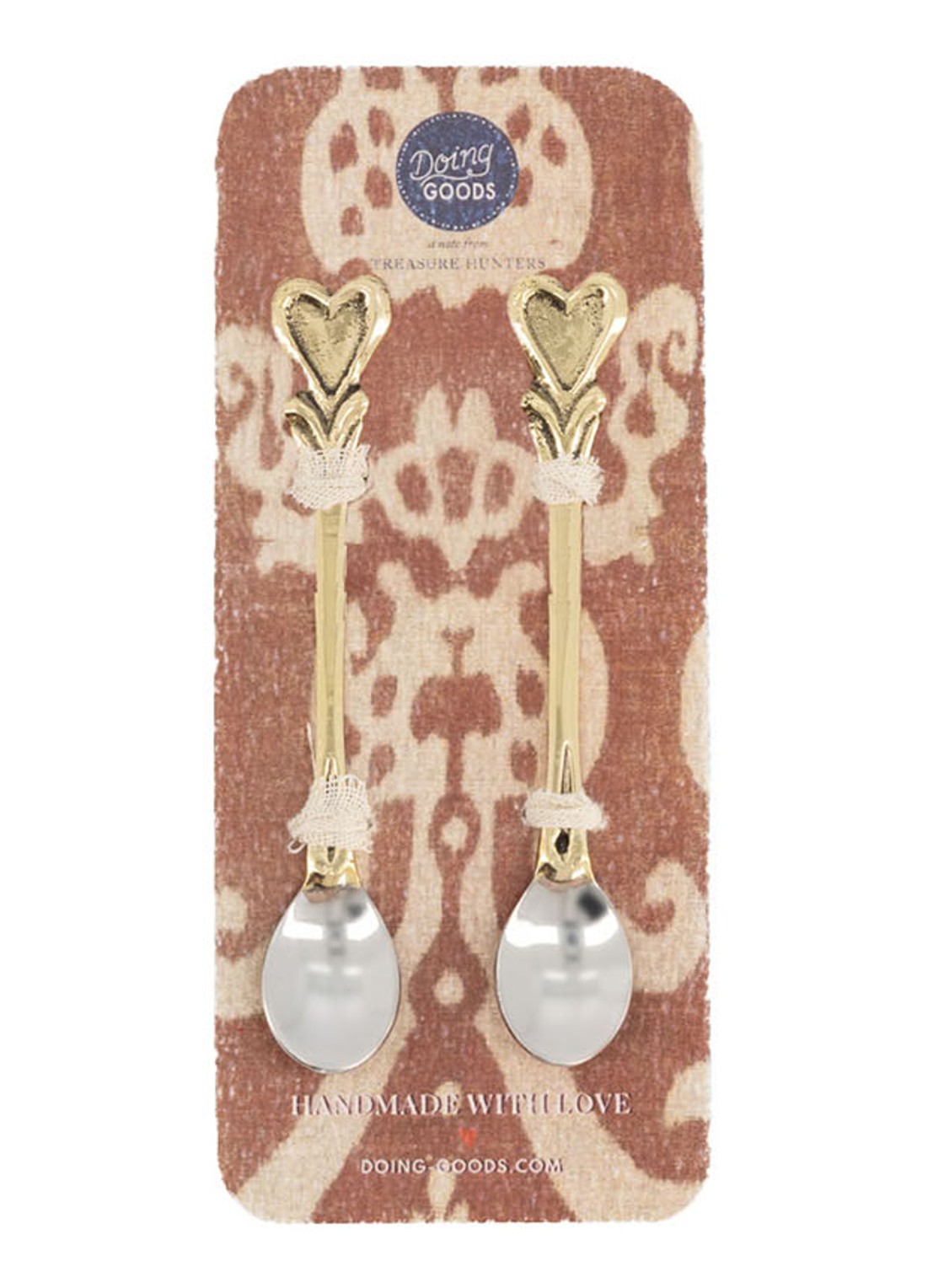 Doing Goods Hana Hart lepel set van 2 - achterkant 5 brons