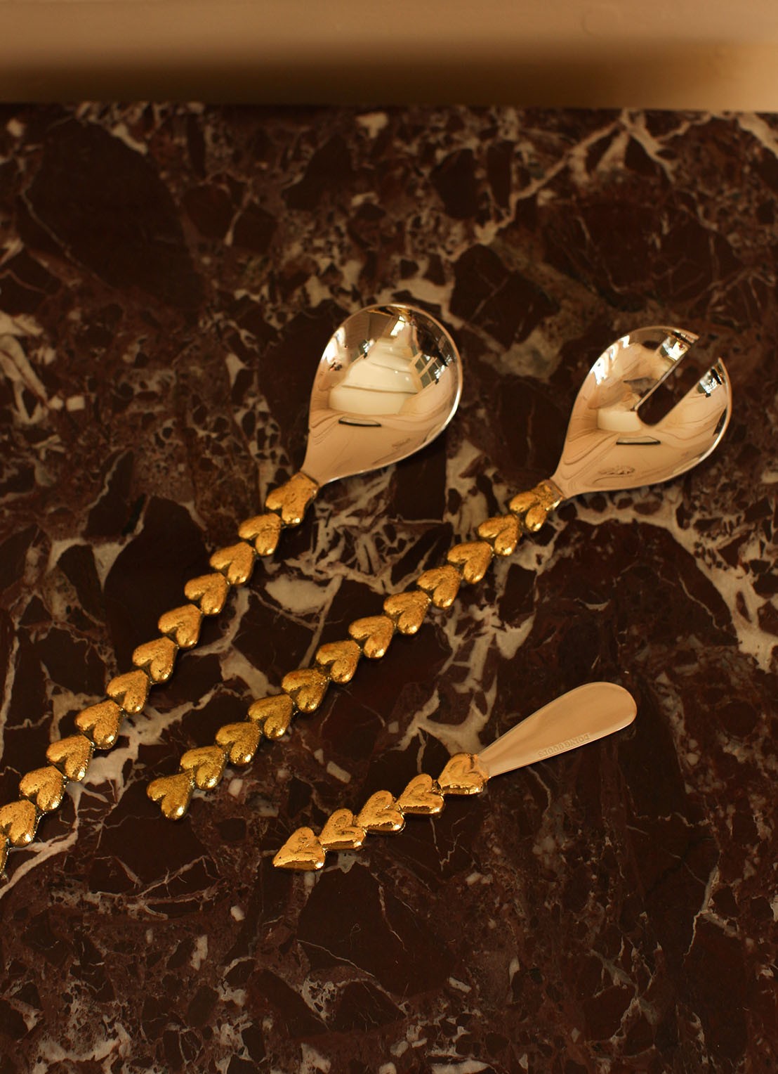 Doing Goods Holly Heart botermes 14,5 cm - detail 3 brons