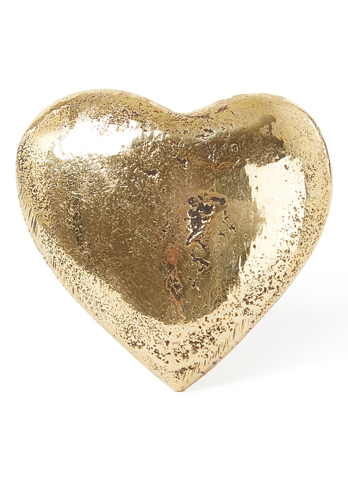 Doing Goods Holly Heart deurknop - voorkant goud