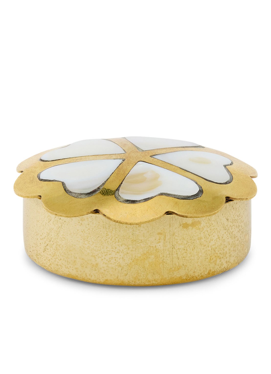 Doing Goods Honey Heart opbergpot 2 cm - voorkant goud