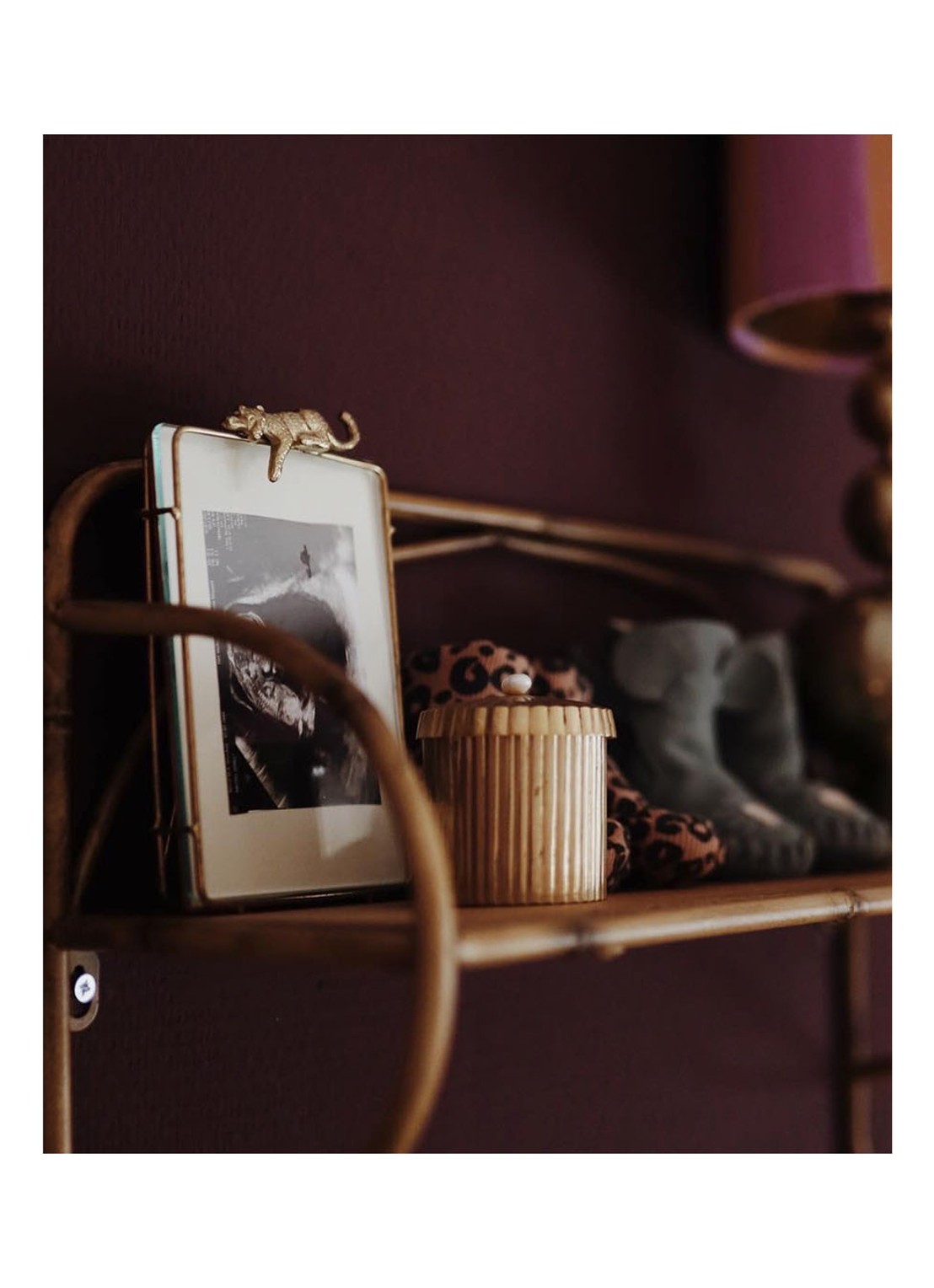 Doing Goods Jenna Leopard fotolijst L - detail goud
