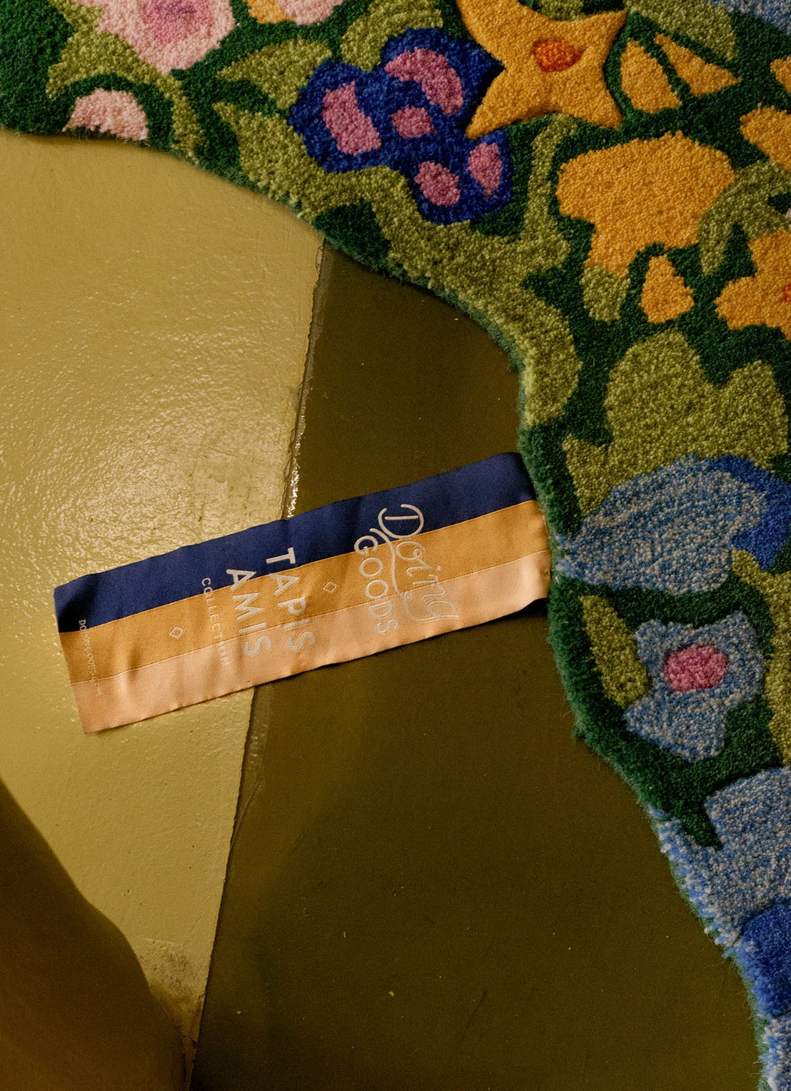 Doing Goods Josie Jardin Beer vloerkleed 92 x 62 cm - detail 3 groen