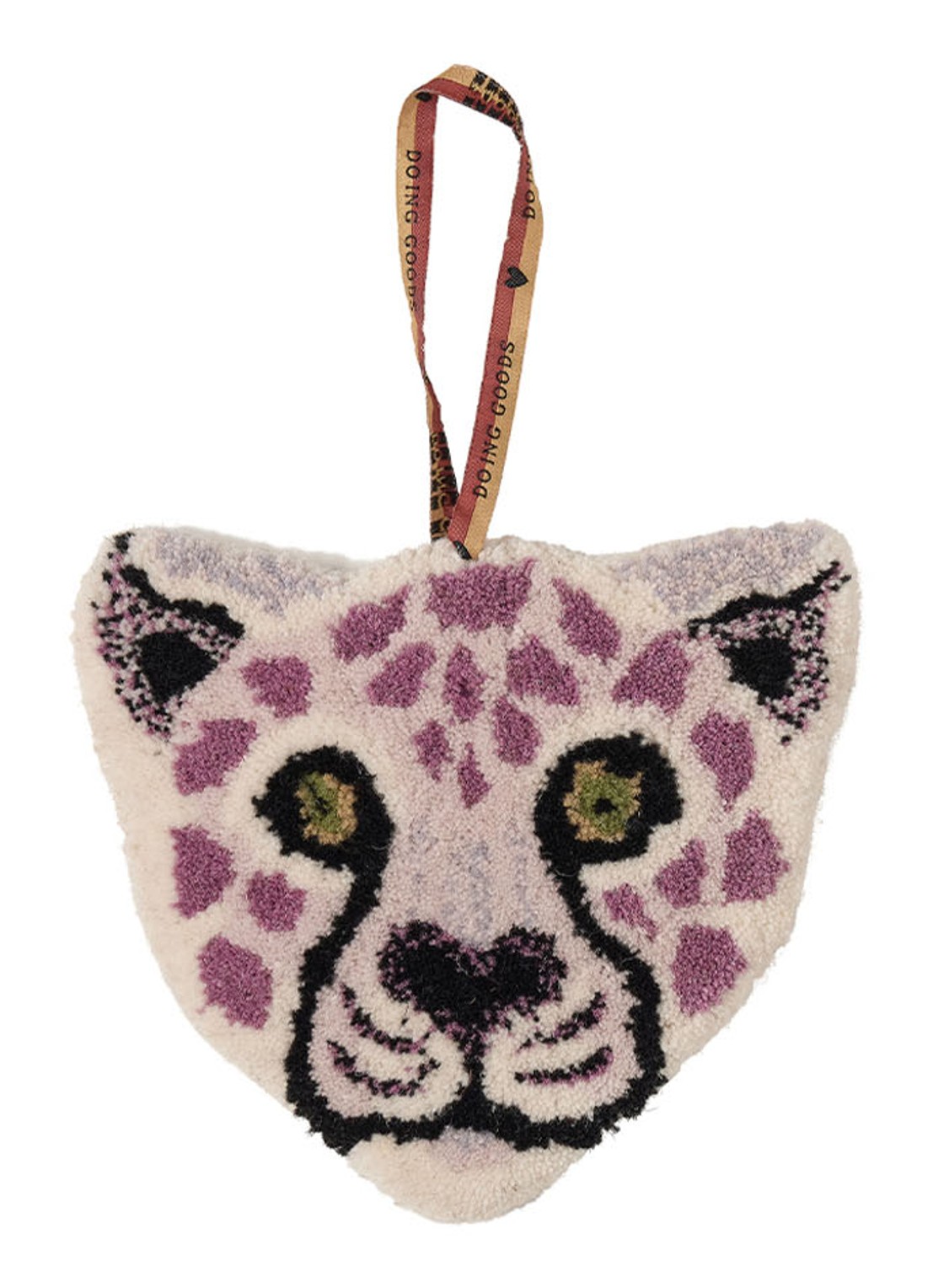 Doing Goods Lilly Luipaard hanger - voorkant 4 paars