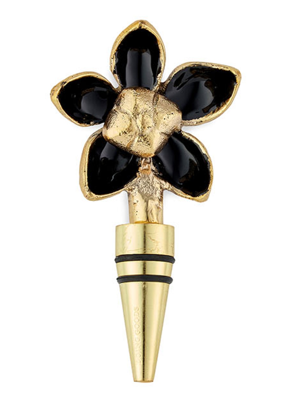 Doing Goods Liv Flower wijnstopper - voorkant brons