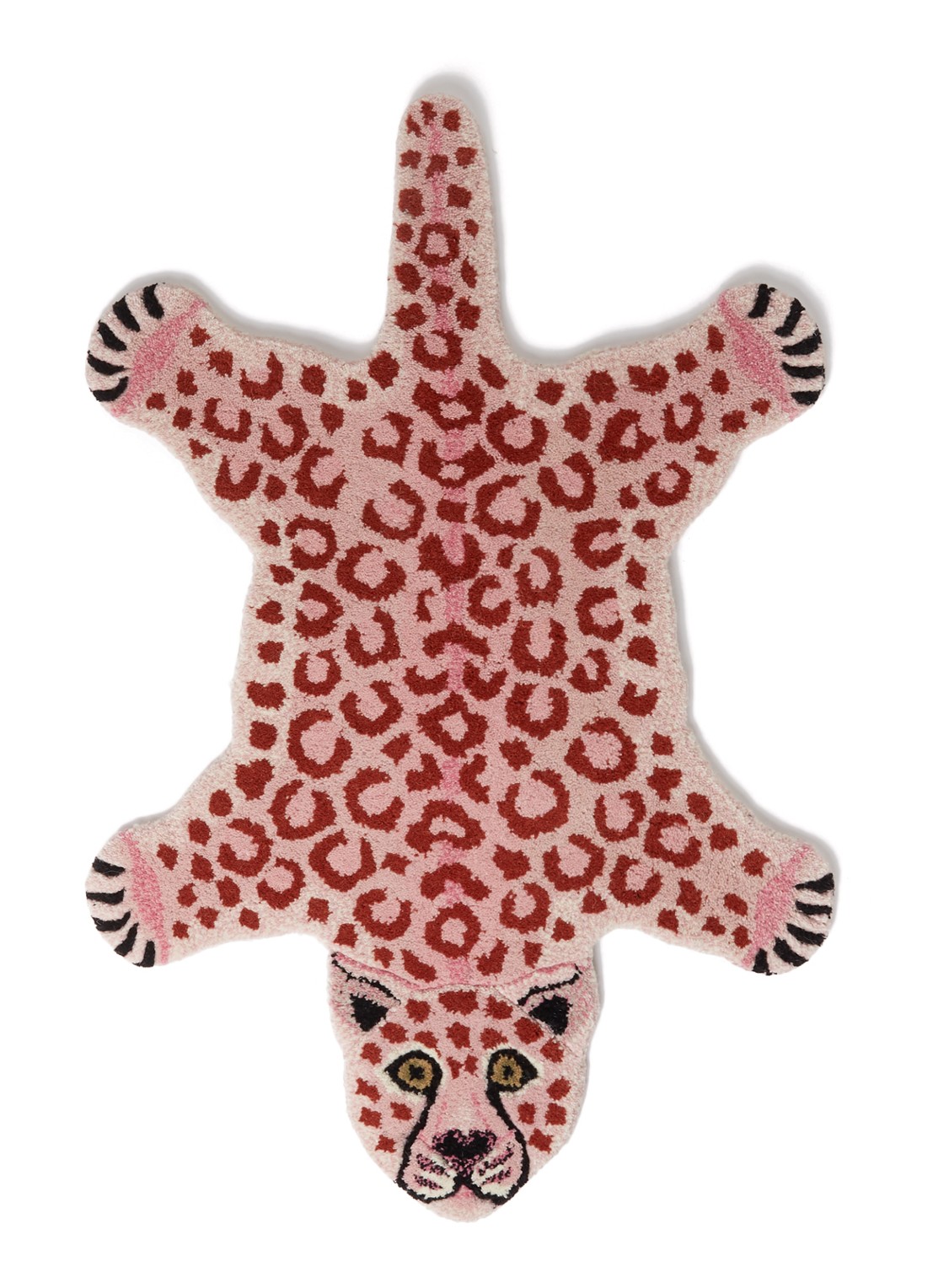 Doing Goods Loony Pink Leopard Small  kleed 92 x 62 cm - voorkant roze