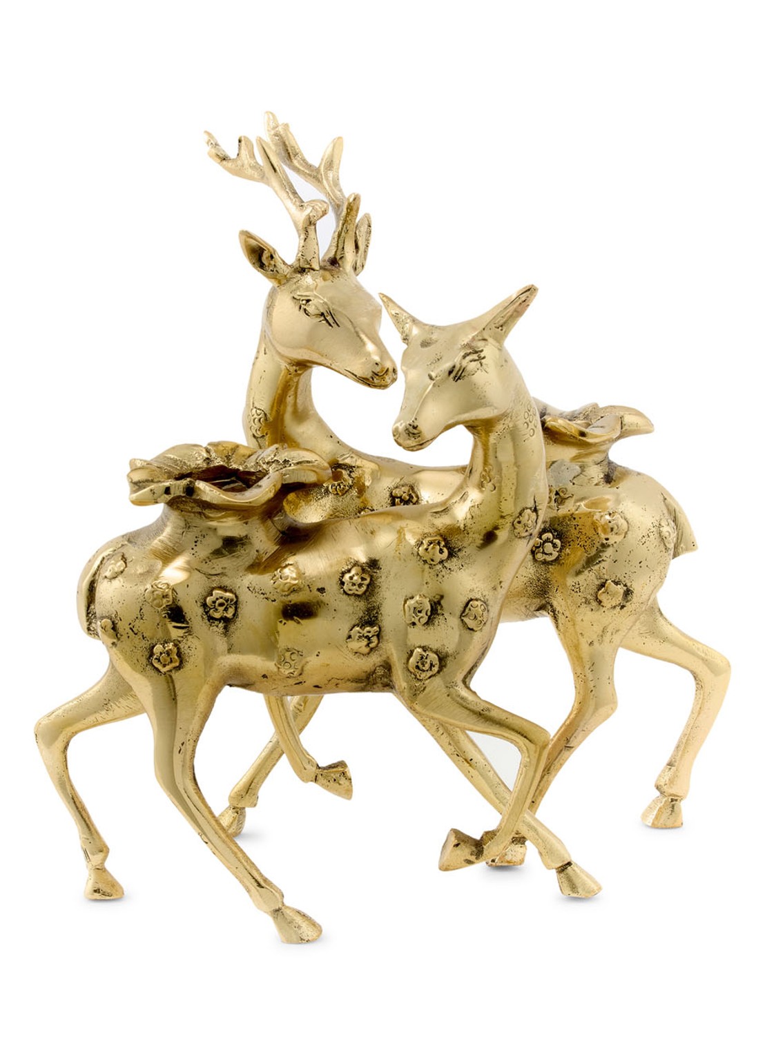 Doing Goods Lovely Deer kandelaar set van 2 - detail 3 goud