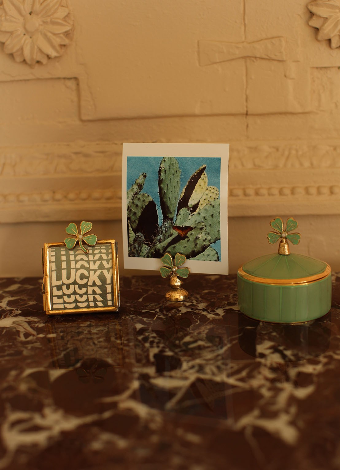 Doing Goods Lucky Clover fotohouder - detail 5 groen