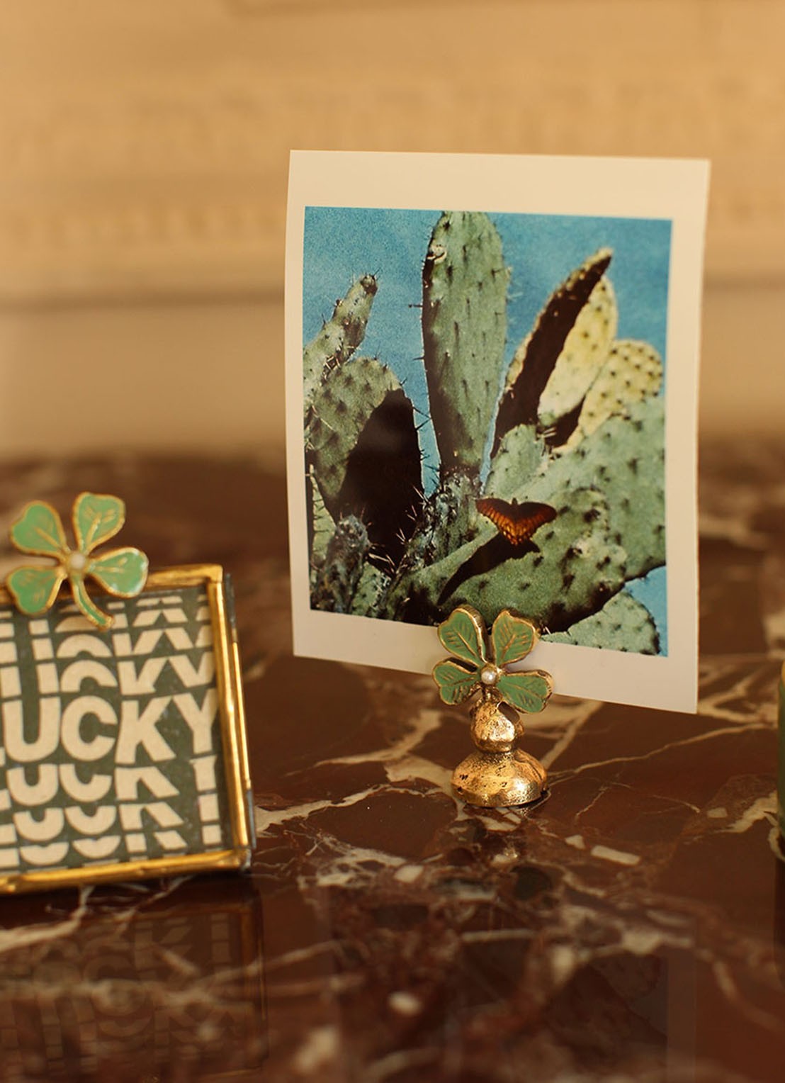 Doing Goods Lucky Clover fotohouder - voorkant 2 groen