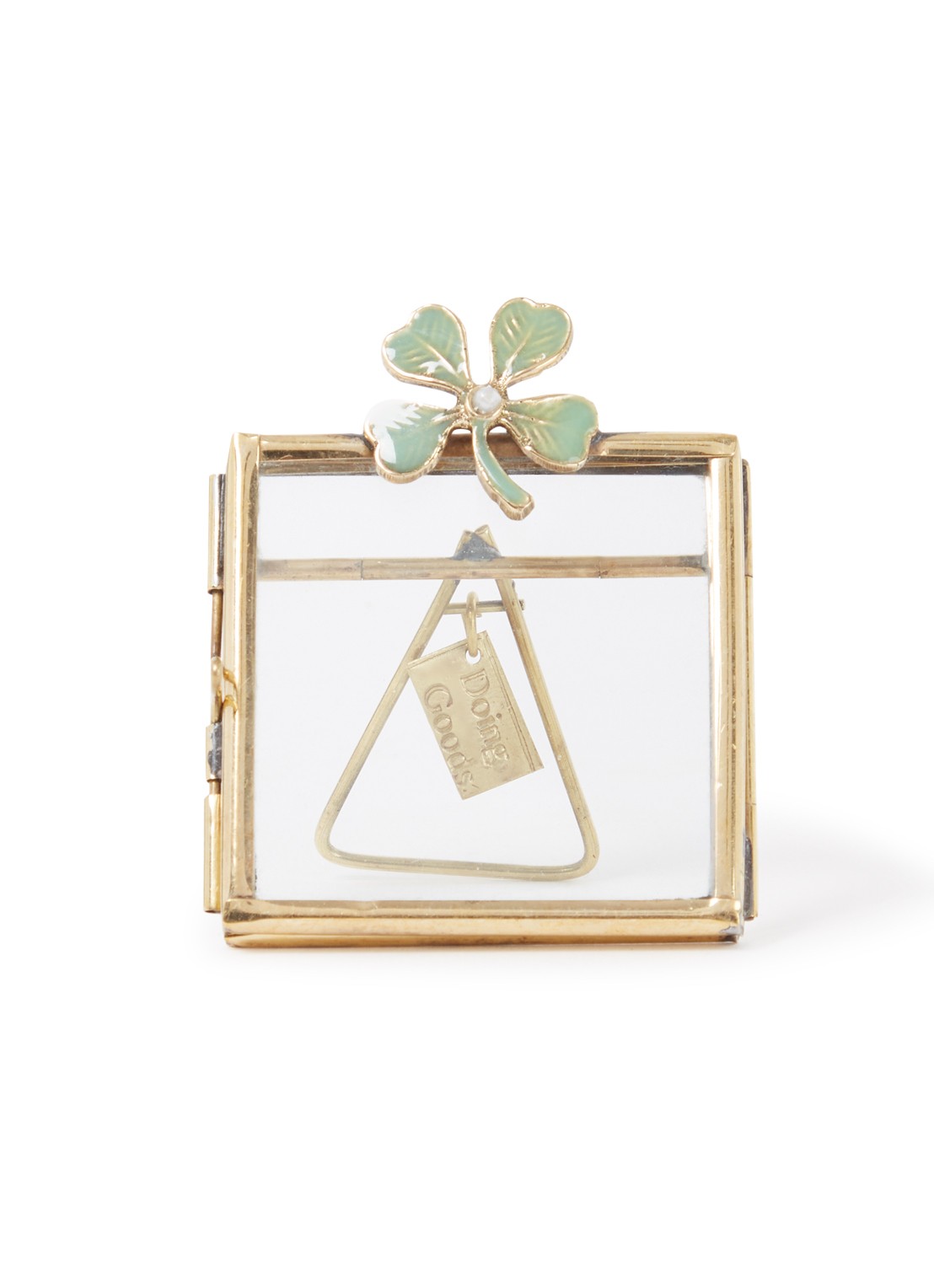 Doing Goods Lucky Clover fotolijst 5,5 x 5,5 cm - voorkant 2 goud