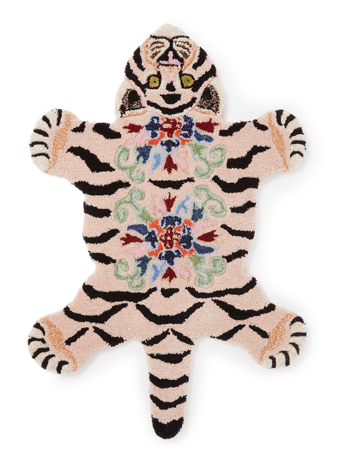 Doing Goods Mahee Majestic Tiger vloerkleed - voorkant multicolor