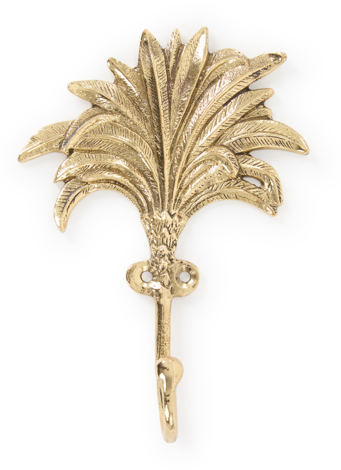 Doing Goods Marlin Palm wandhaak 14,5 cm - voorkant goud