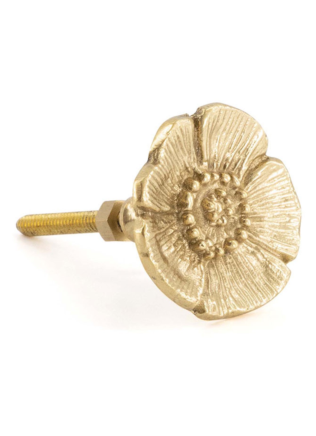Doing Goods Mia Poppy knop - achterkant 5 brons