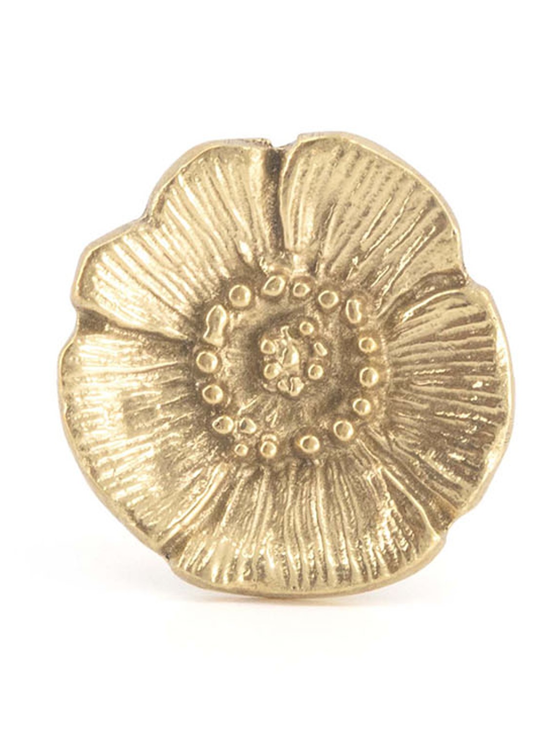 Doing Goods Mia Poppy knop - voorkant 3 brons