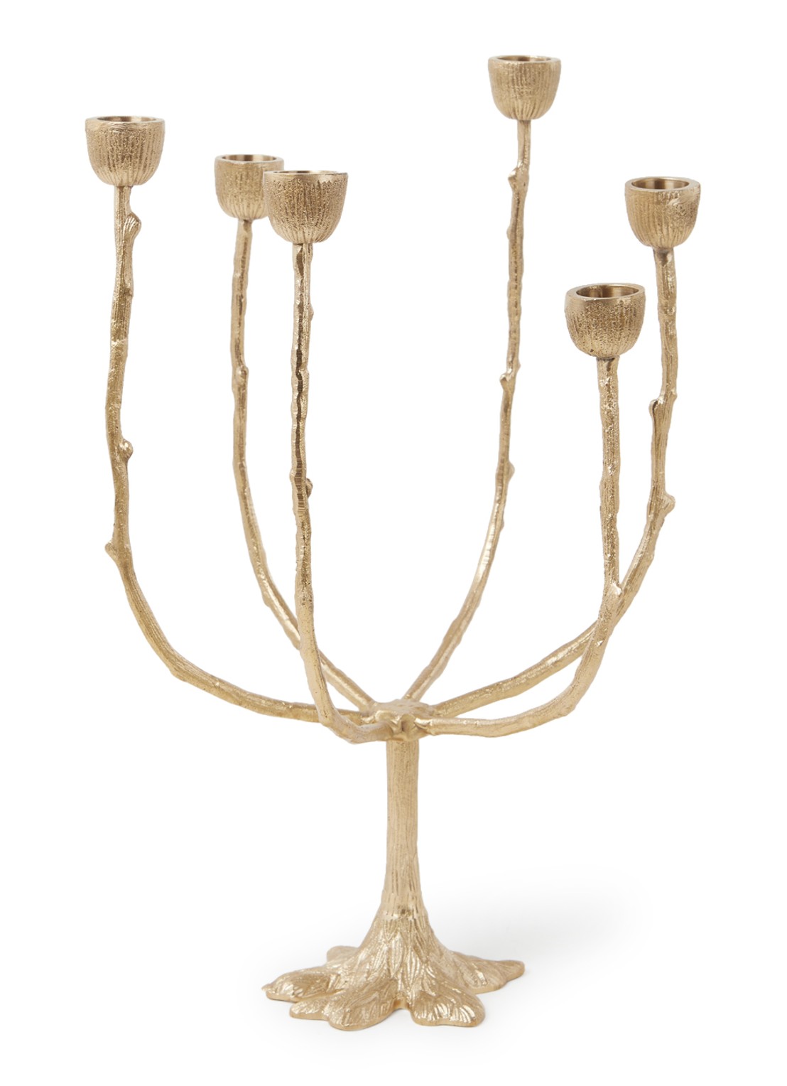 Doing Goods Misty Multi kandelaar 37 cm  - voorkant 2 goud