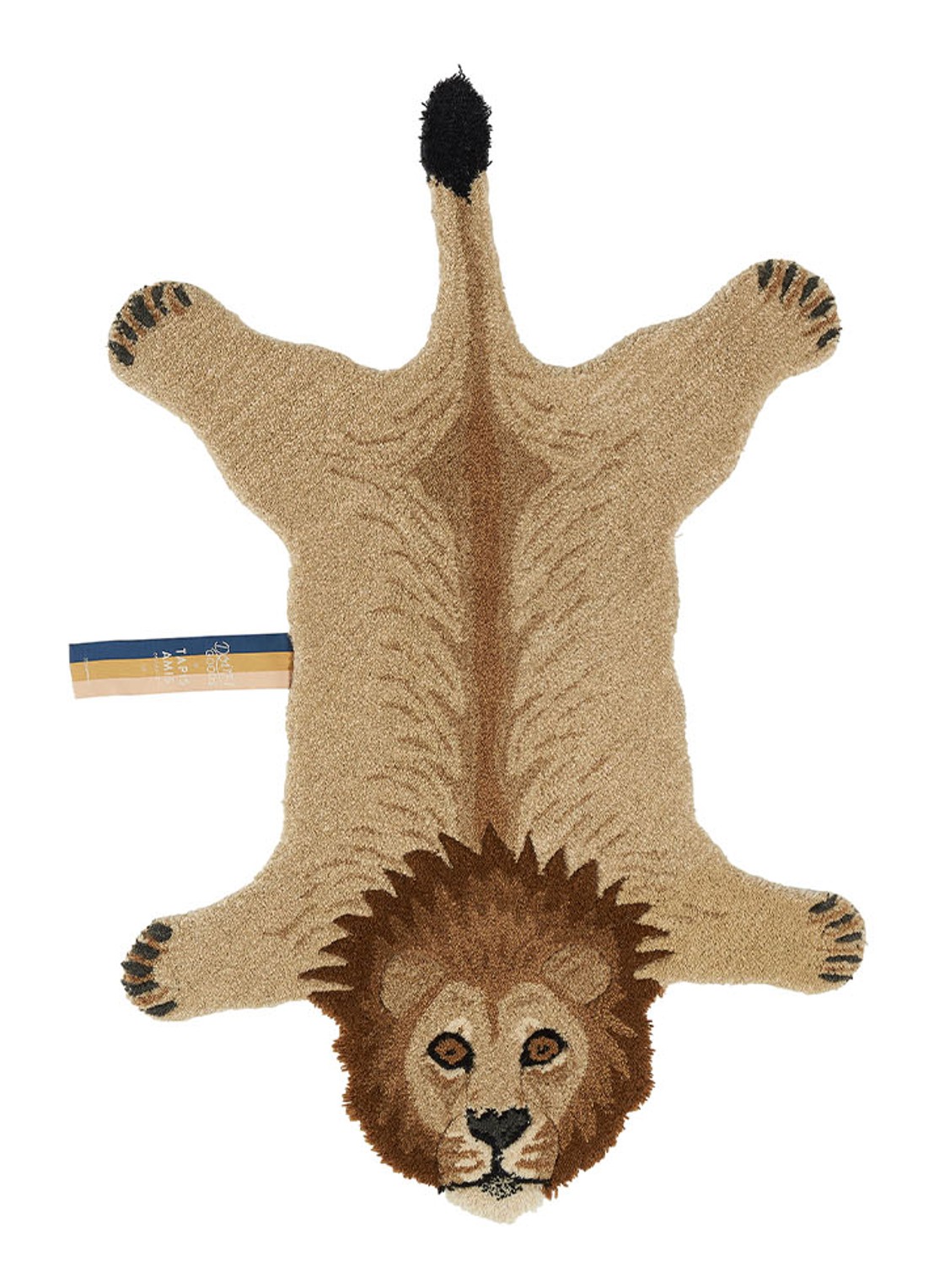 Doing Goods Moody Leeuw vloerkleed 96 x 65 cm - voorkant bruin