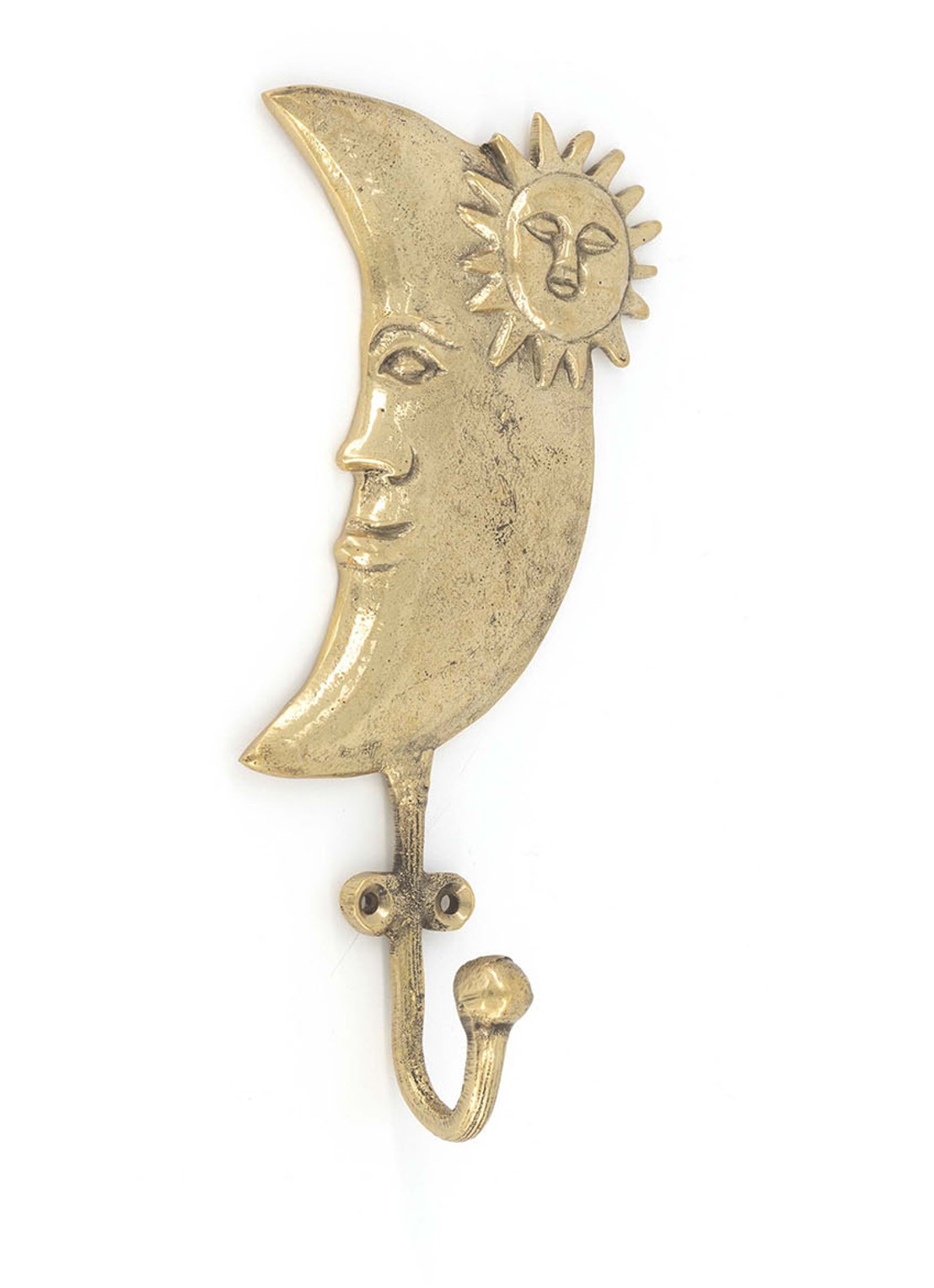 Doing Goods Morgan Maan wandhaak 15 cm - voorkant 3 goud