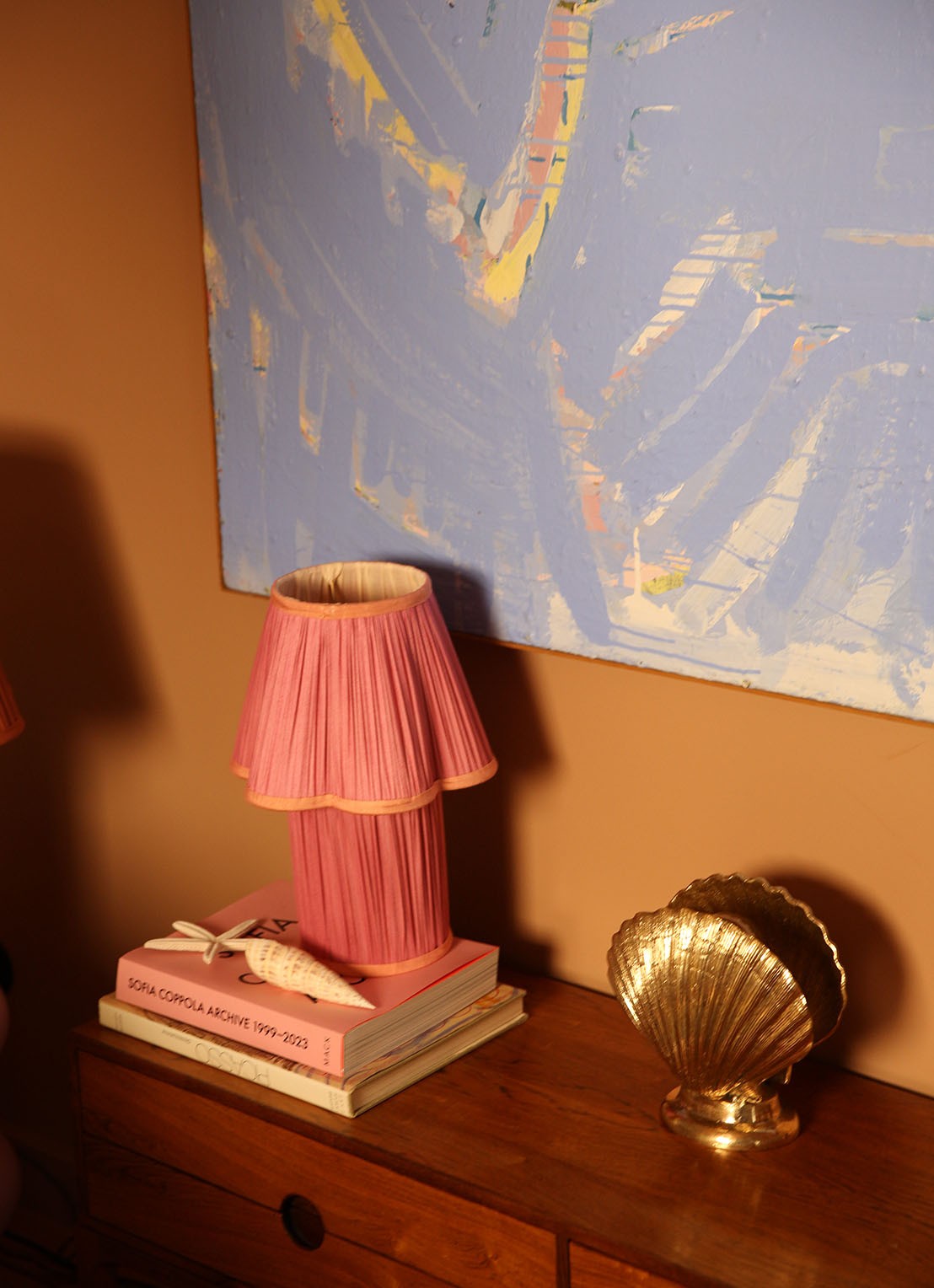 Doing Goods Myra tafellamp 35 cm - voorkant 2 roze