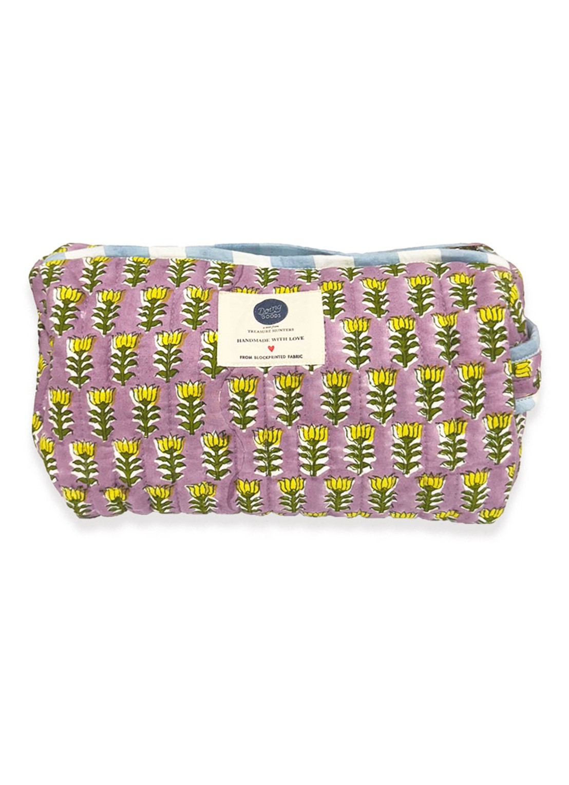 Doing Goods Nova make-up tas met bloemenprint - achterkant multicolor