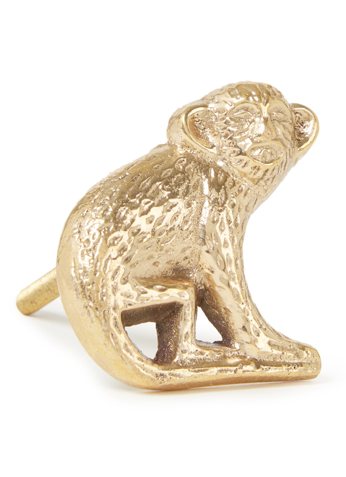 Doing Goods Peppin Monkey deurknop links - voorkant 2 goud