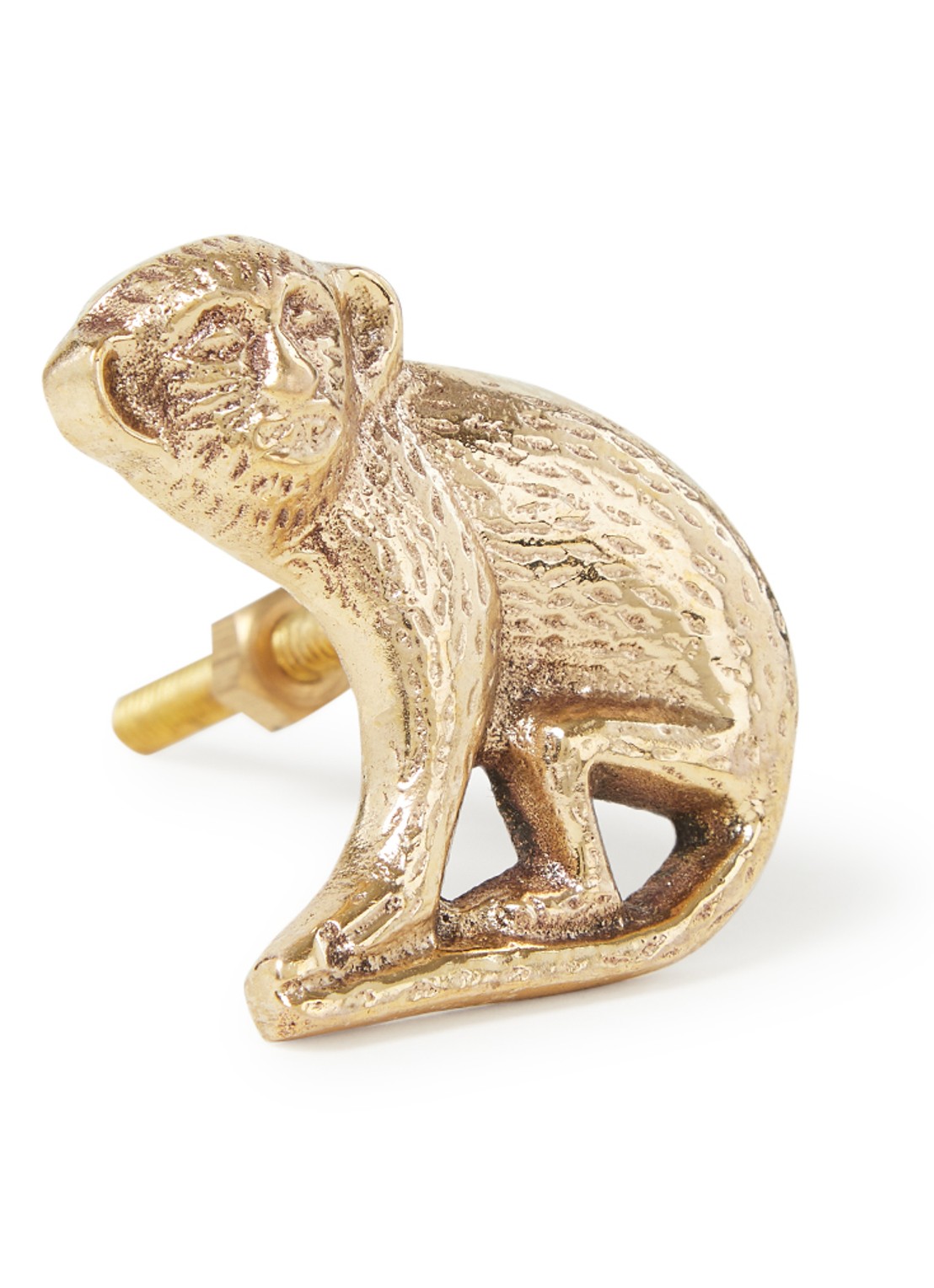 Doing Goods Peppin Monkey deurknop rechts - voorkant goud