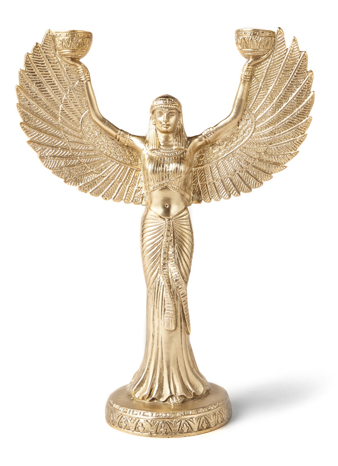 Doing Goods Phoenix kandelaar 30 cm - voorkant 4 goud