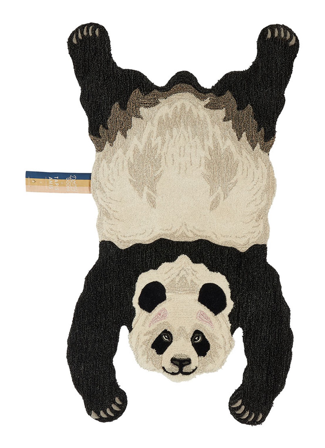 Doing Goods Plumpy Panda vloerkleed 154 x 86 cm - voorkant gebroken wit