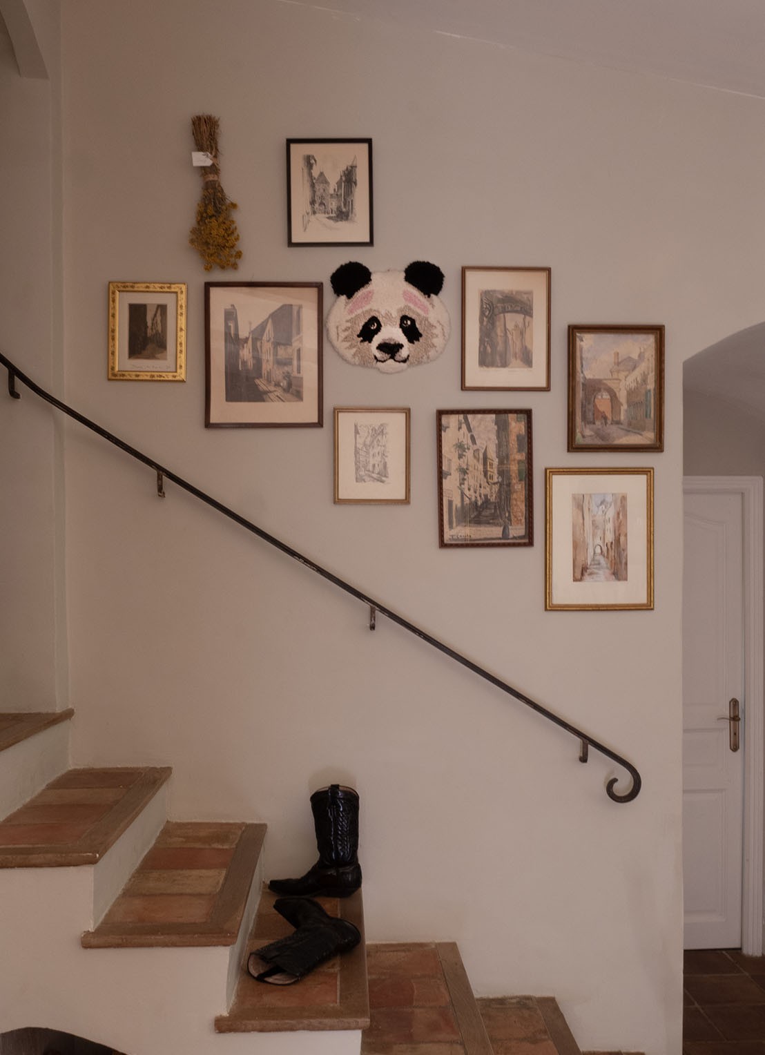 Doing Goods Plumpy Panda wandkleed - achterkant wit