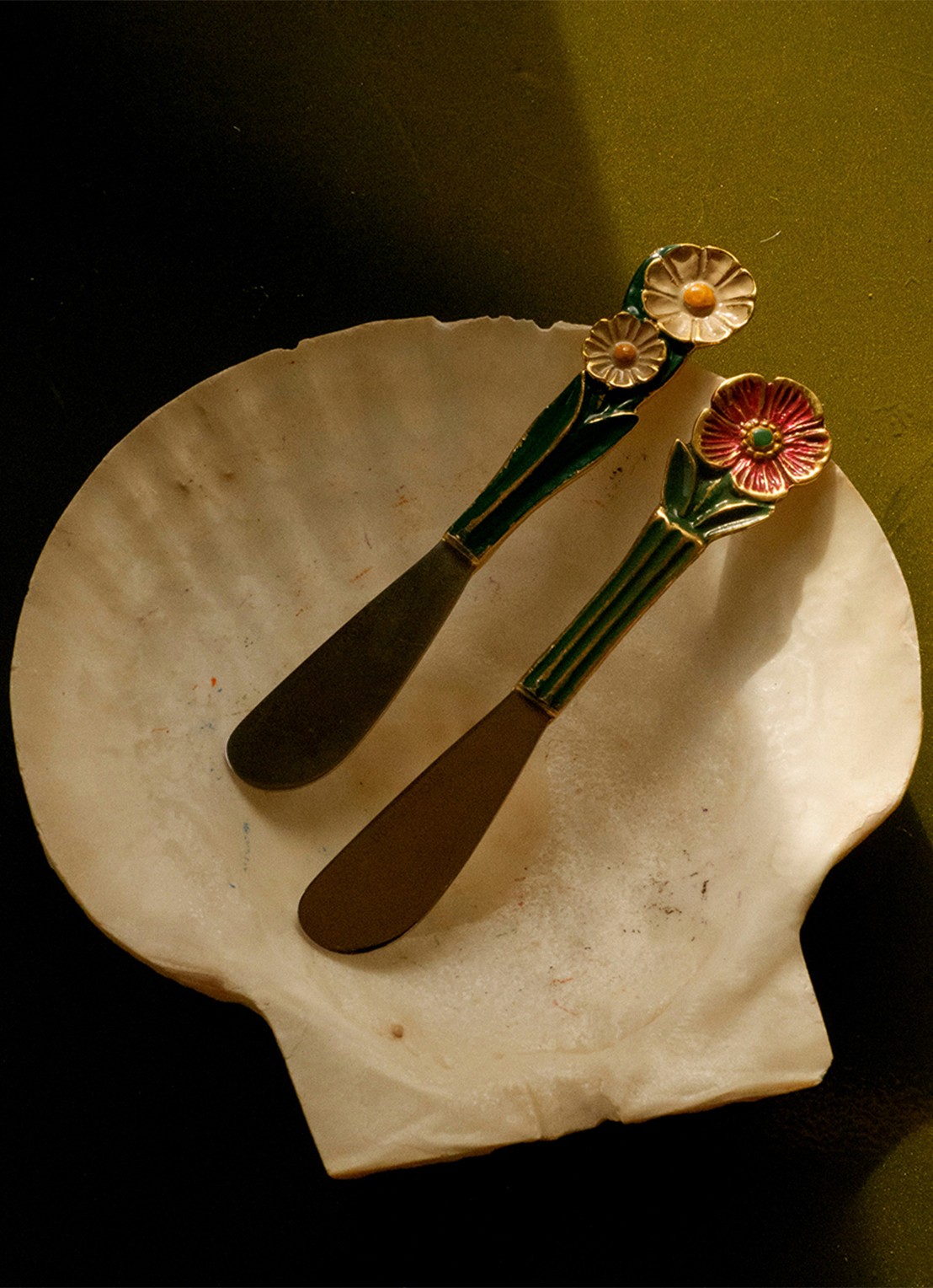 Doing Goods Posy botermes set van 2 - detail 4 groen