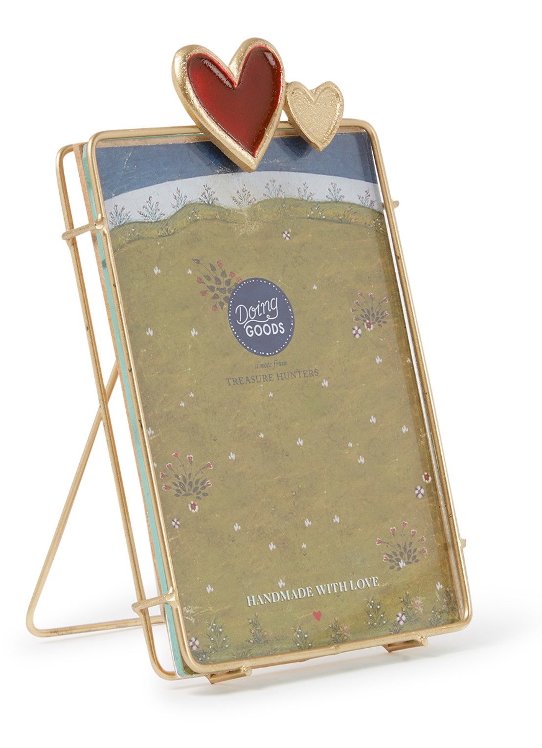Doing Goods Pyar Heart Large fotolijst - voorkant 2 goud