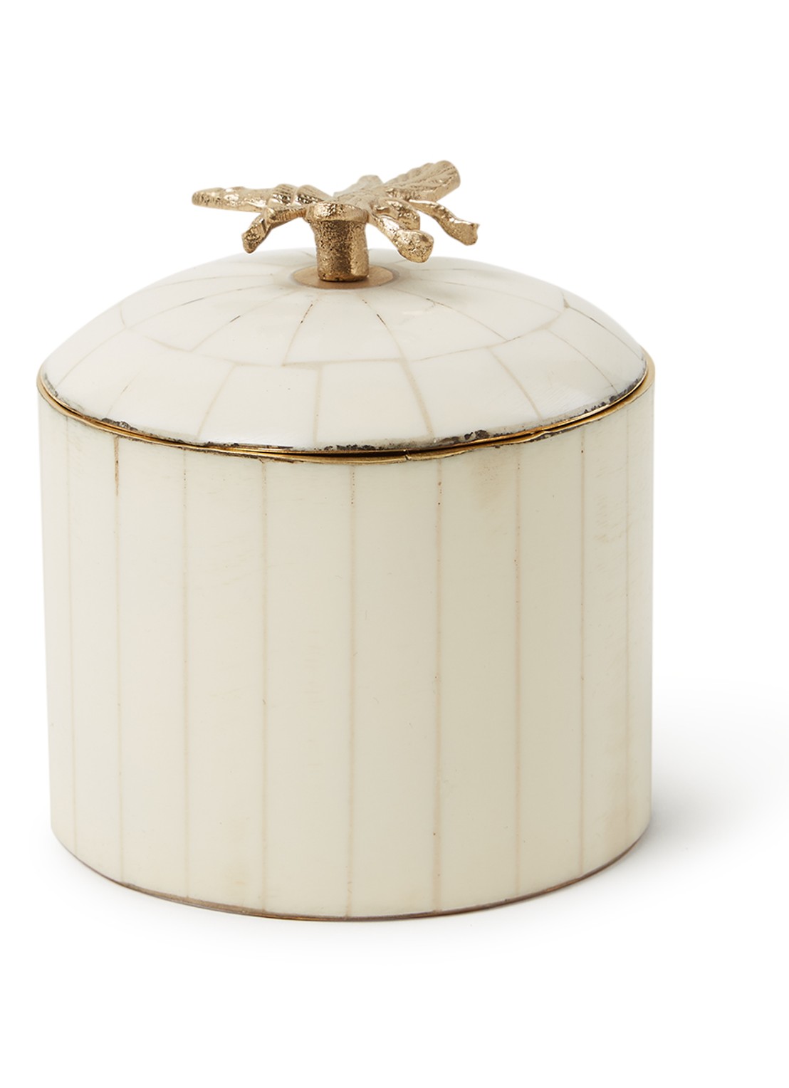 Doing Goods Queen Bee opbergpot 11 cm  - voorkant ivoor