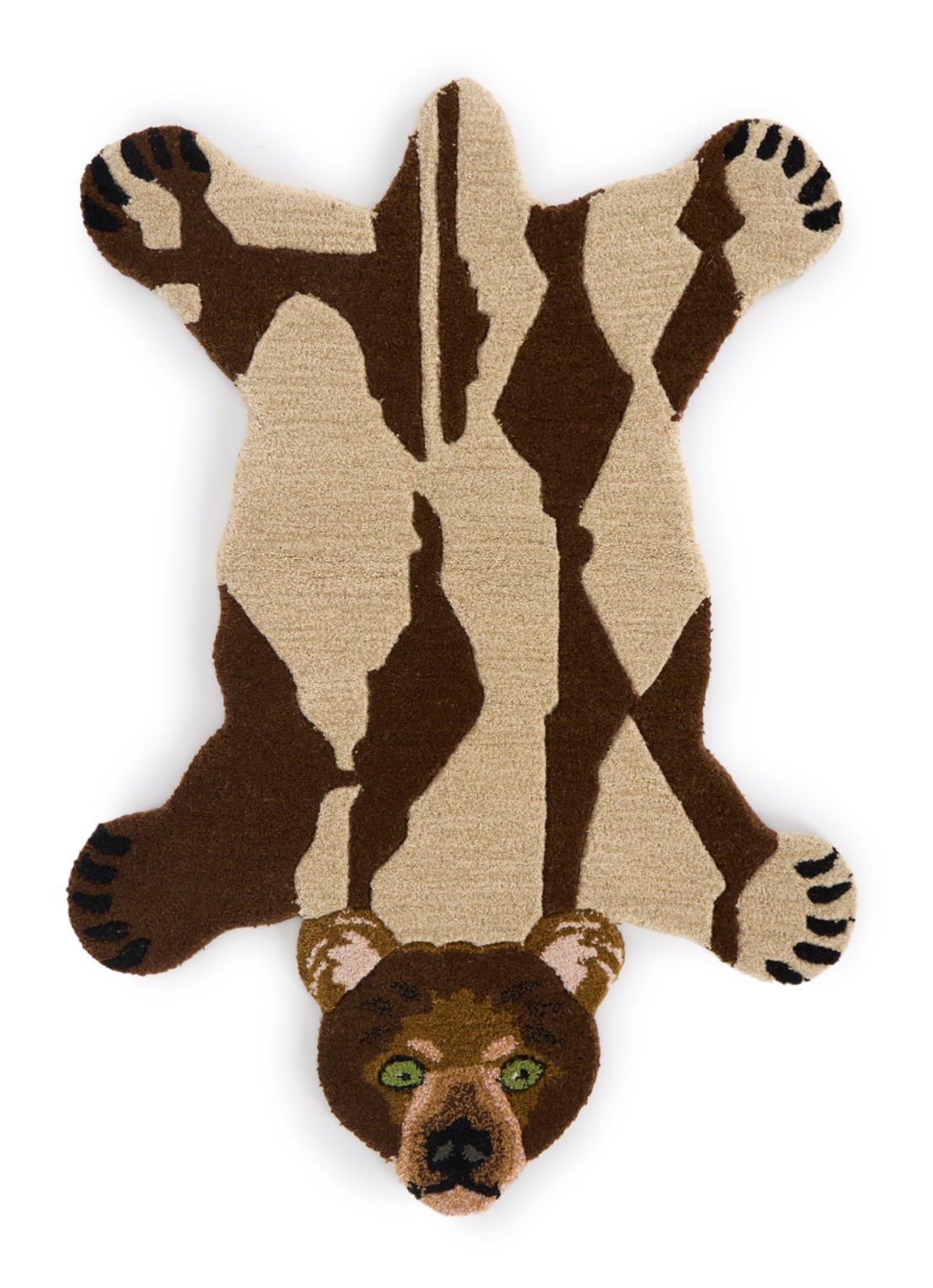 Doing Goods Quin Beer S vloerkleed 92 x 62 cm - voorkant bruin