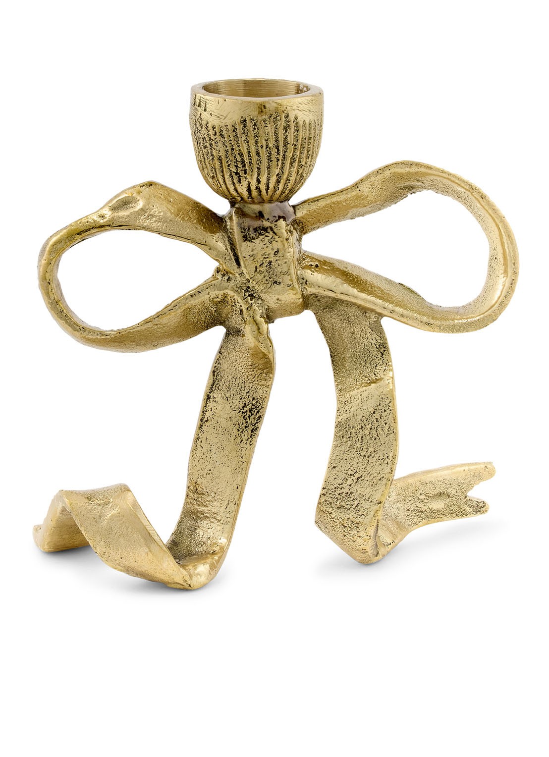 Doing Goods Riley Ribbon kandelaar 10 cm - achterkant 3 goud