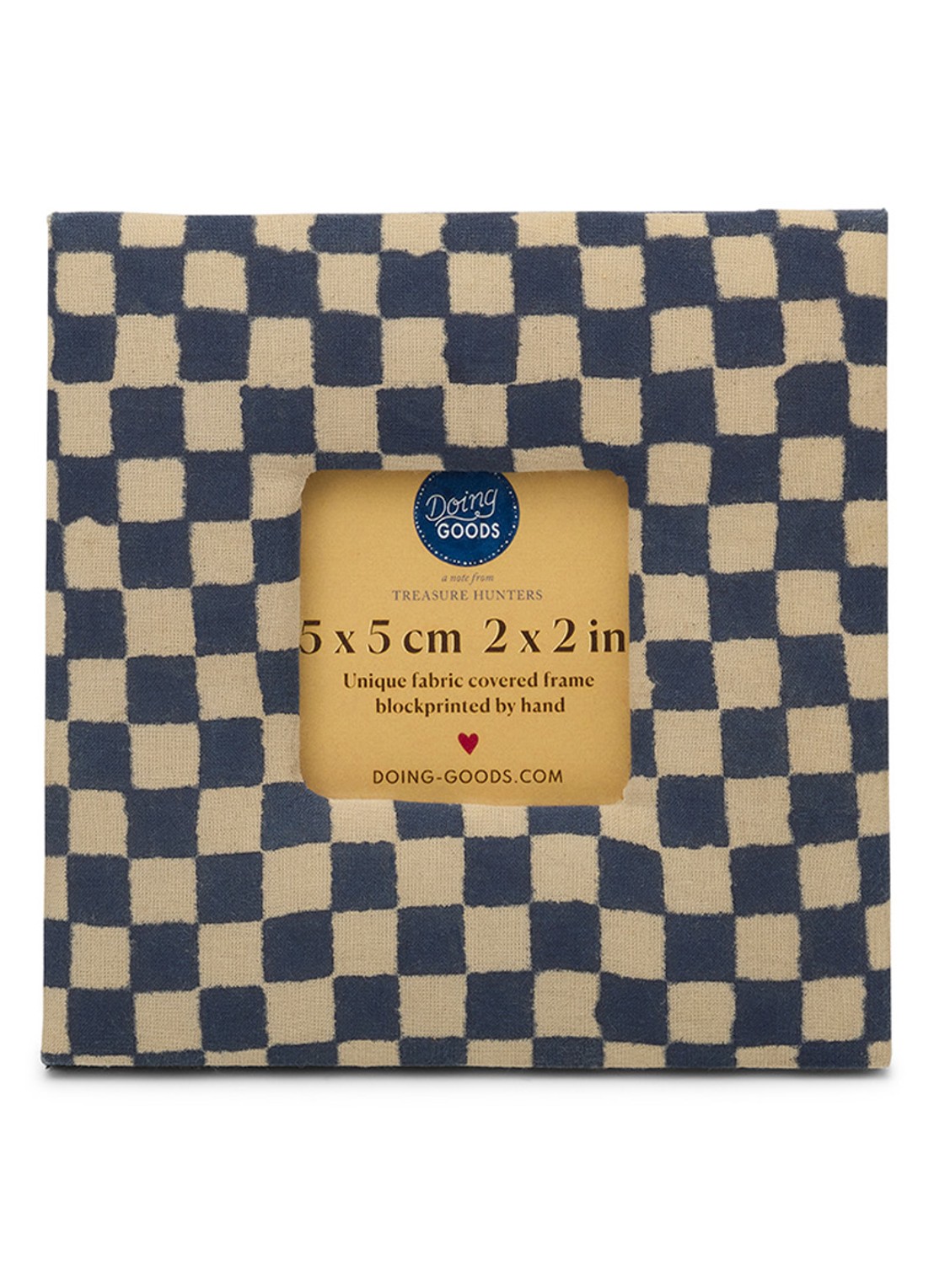 Doing Goods Rumi fotolijst 12 x 12 cm - voorkant donkerblauw