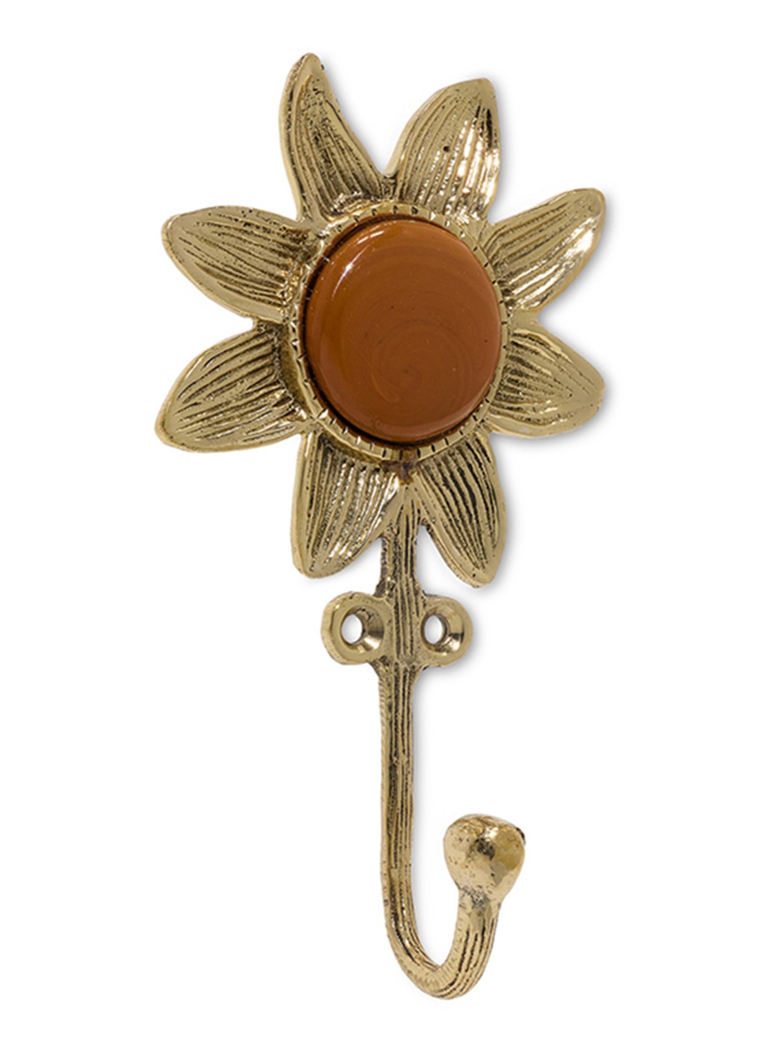Doing Goods Sera Sun wandhaak 13 cm - voorkant goud