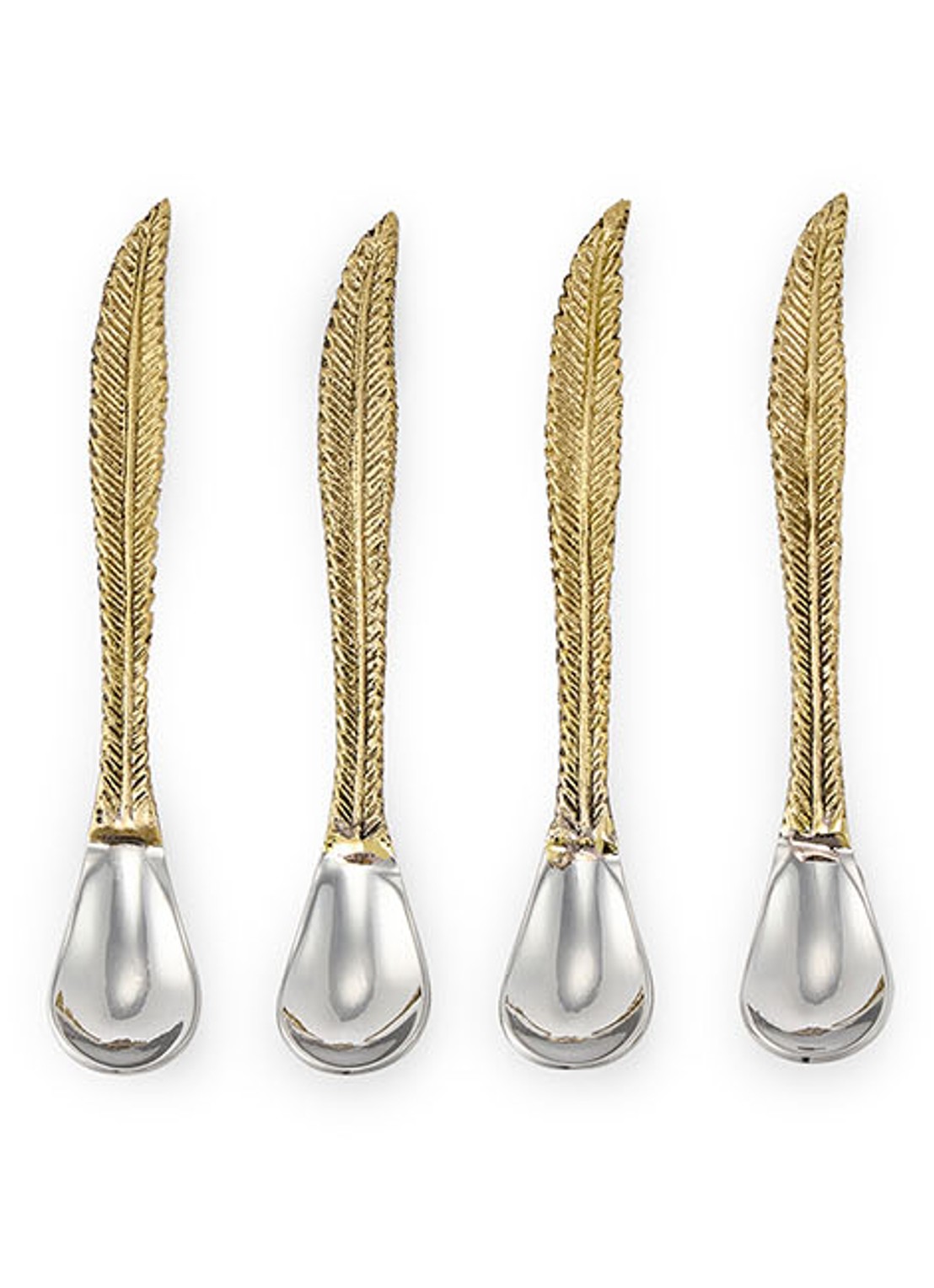Doing Goods Stella Veren theelepel set van 4 - voorkant brons