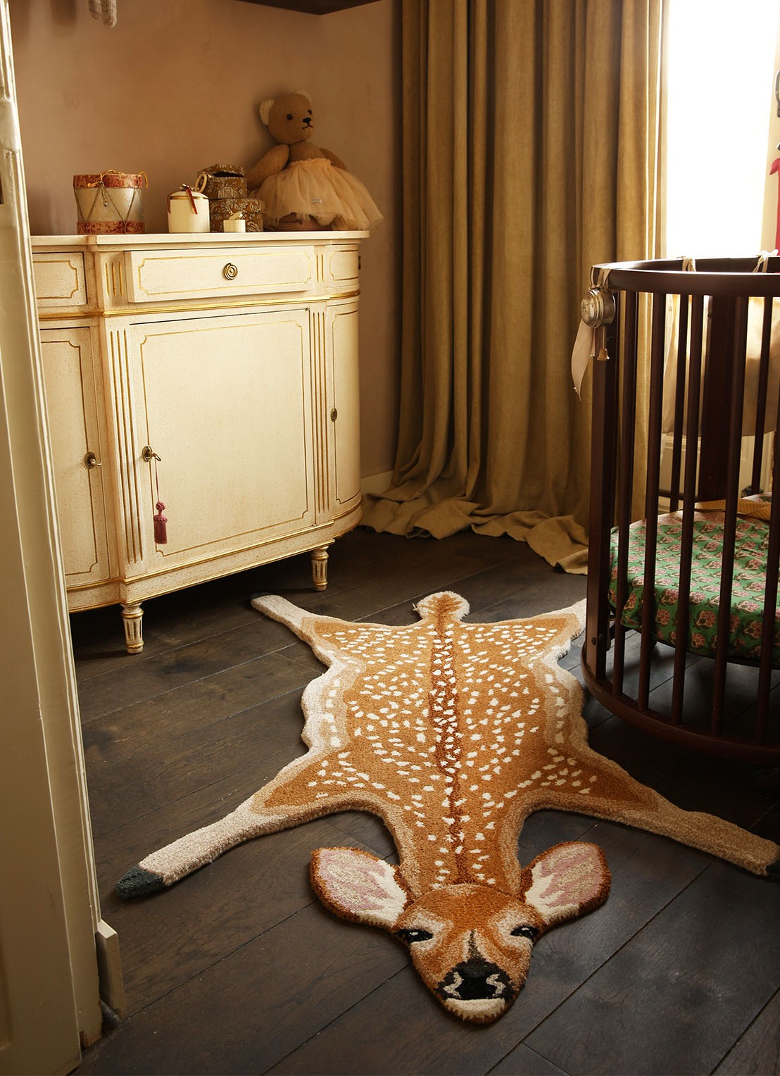 Doing Goods Tapis Amis Francis Hert Large vloerkleed 150 x 96 cm - detail bruin