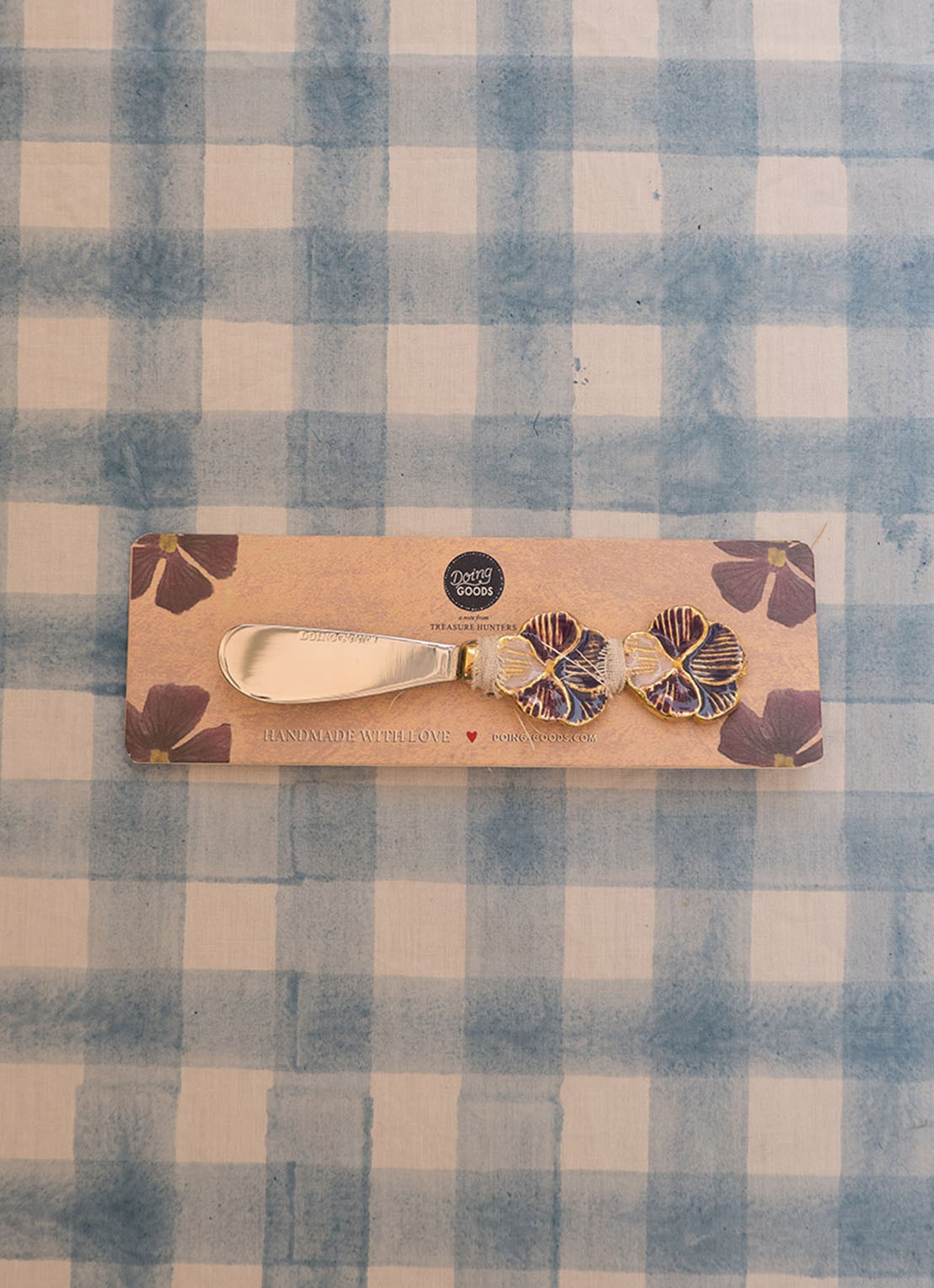 Doing Goods Valery Violet botermes - detail goud