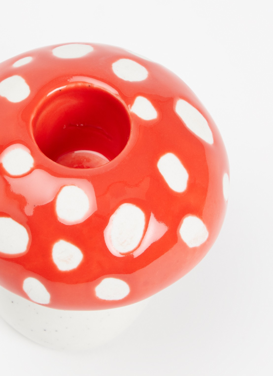 DOIY Amanita kandelaar 7,5 cm - voorkant 2 rood