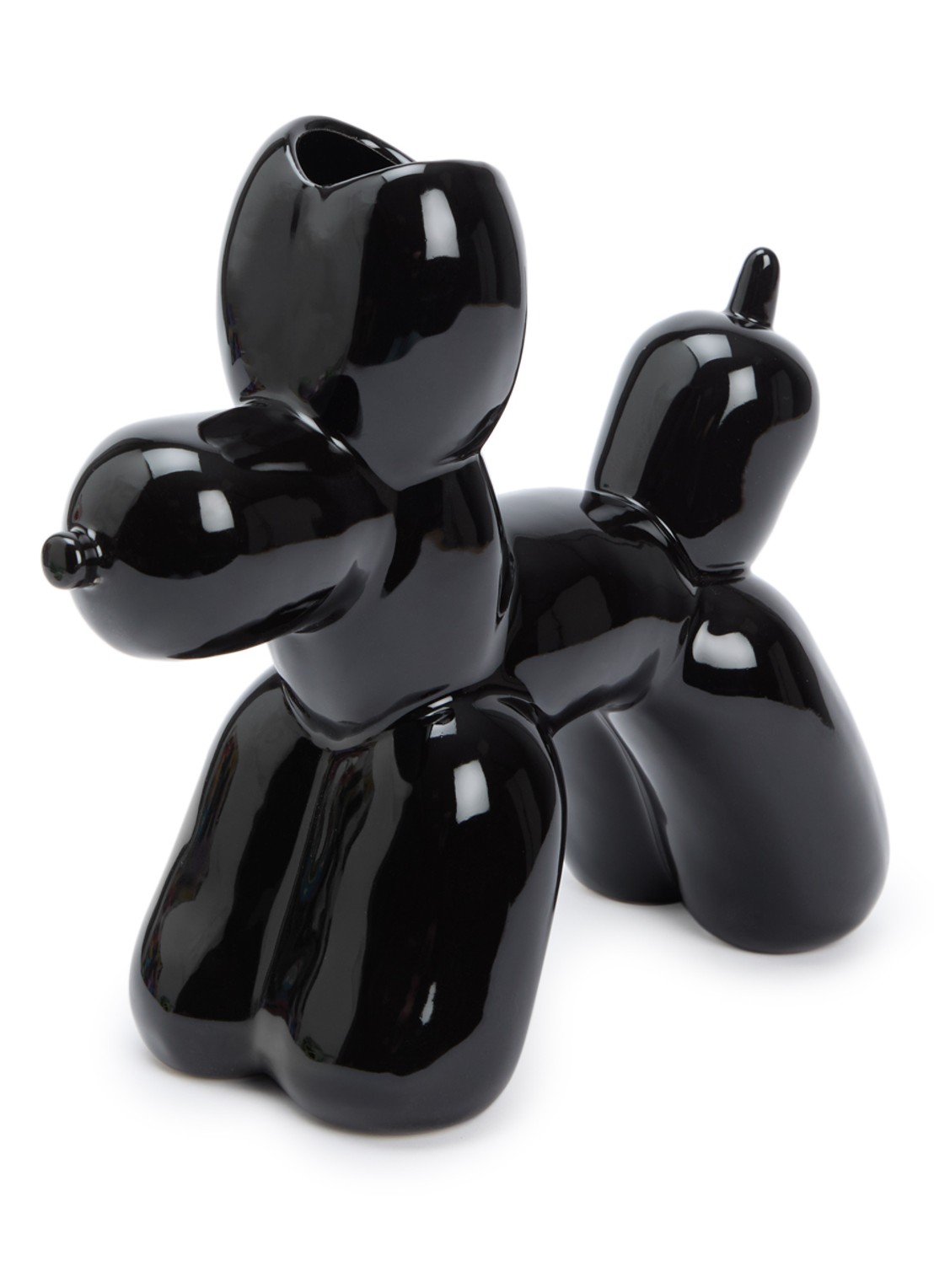 DOIY Bobby vaas 21 cm - voorkant zwart