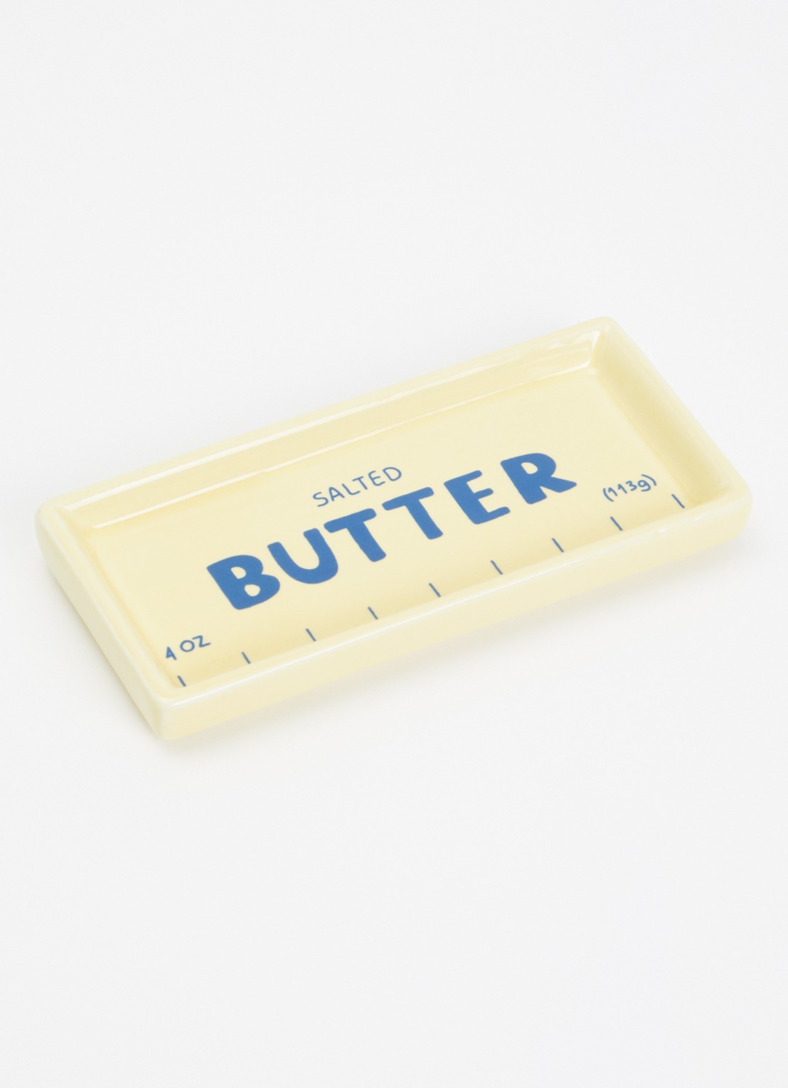 DOIY Boter sieradenhouder 14 x 6 cm  - voorkant 2 geel