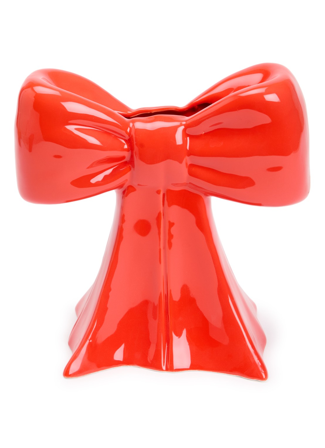 DOIY Bow vaas 20 cm - voorkant rood