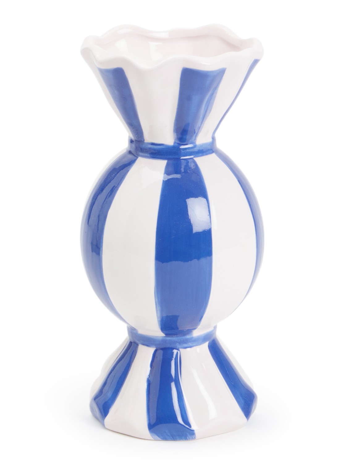 DOIY Fun Fair vaas 20 cm - voorkant donkerblauw