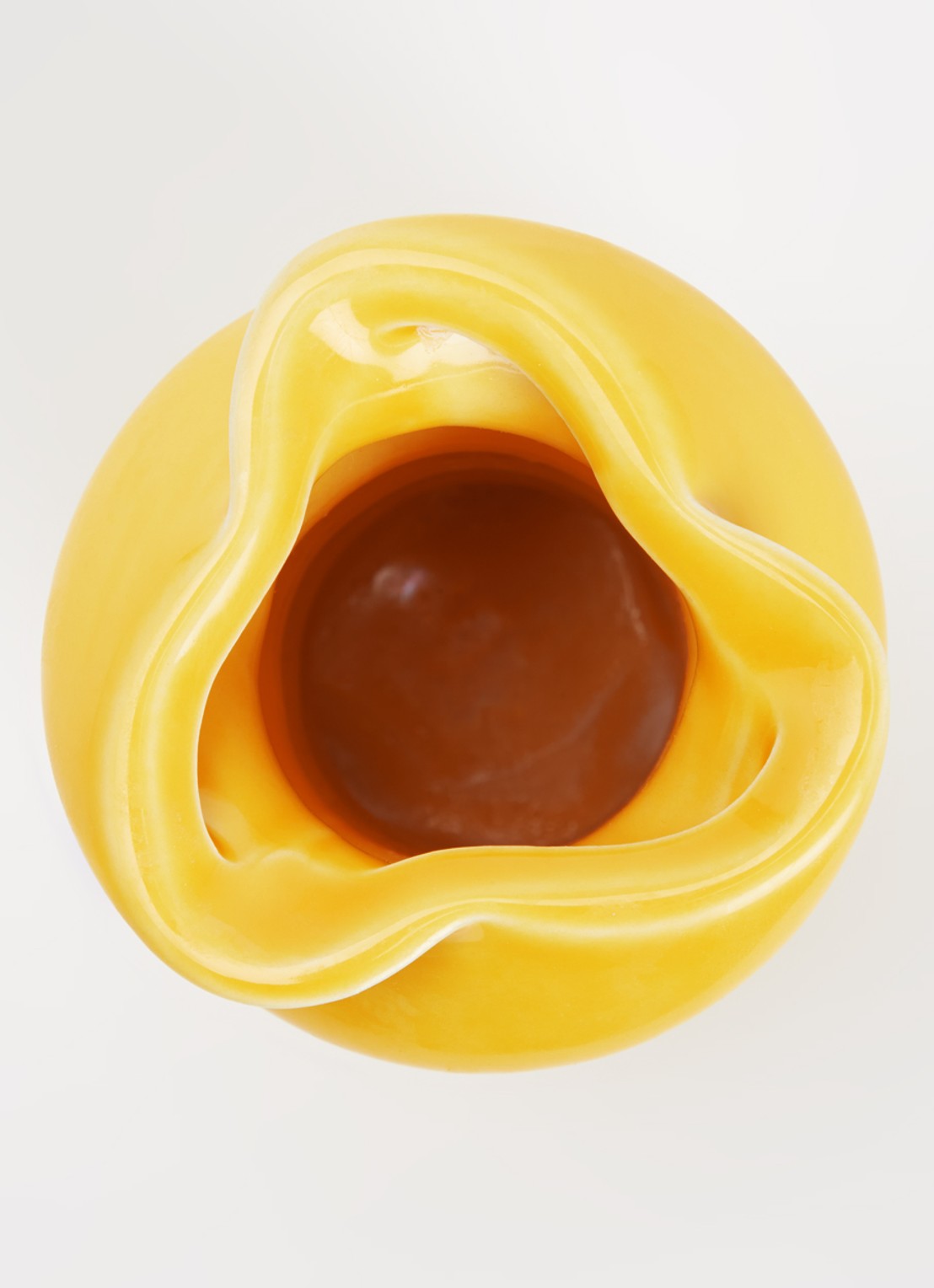 DOIY Fusilli vaas 15 cm - voorkant 2 geel